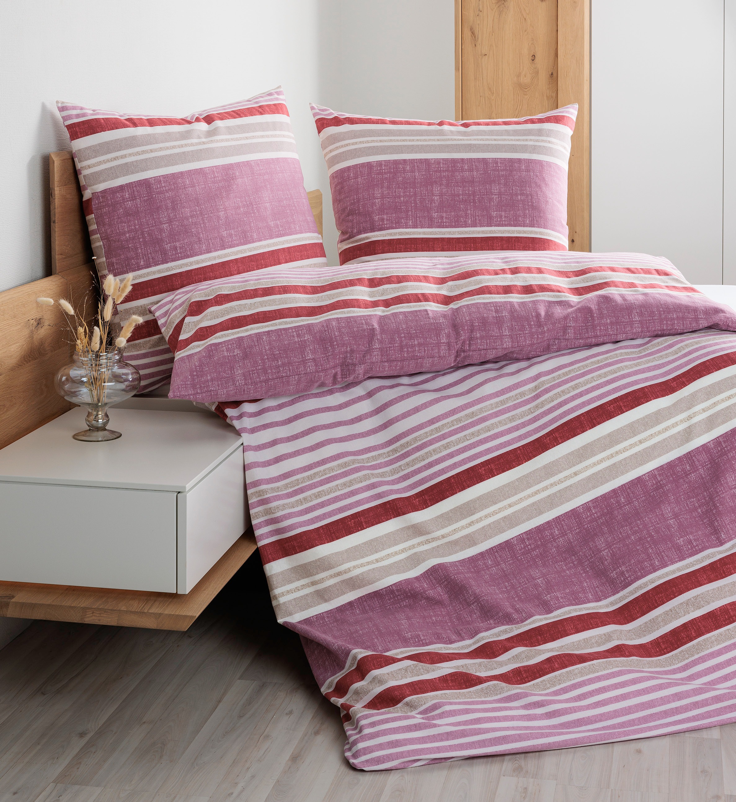 Janine Bettwäsche "Feinbiber65169 05" mit Reissverschluss günstig online kaufen