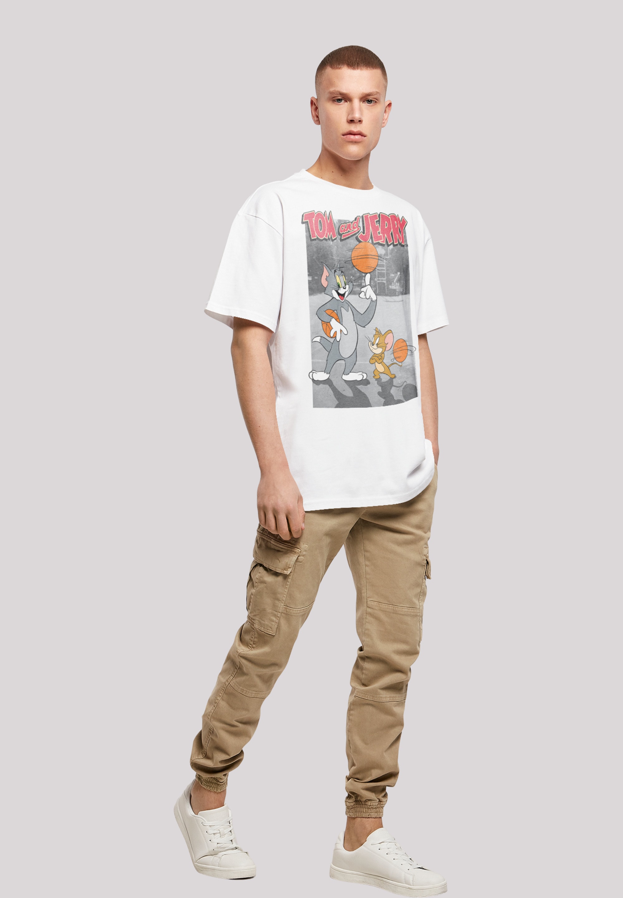 F4NT4STIC T-Shirt »Tom und Jerry Basketball Buddies«, Print