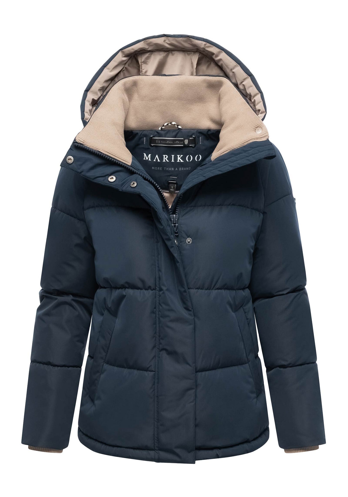 Marikoo Winterjacke »Omariaa« mit abnehmbarer Kapuze und hochschließendem Kragen