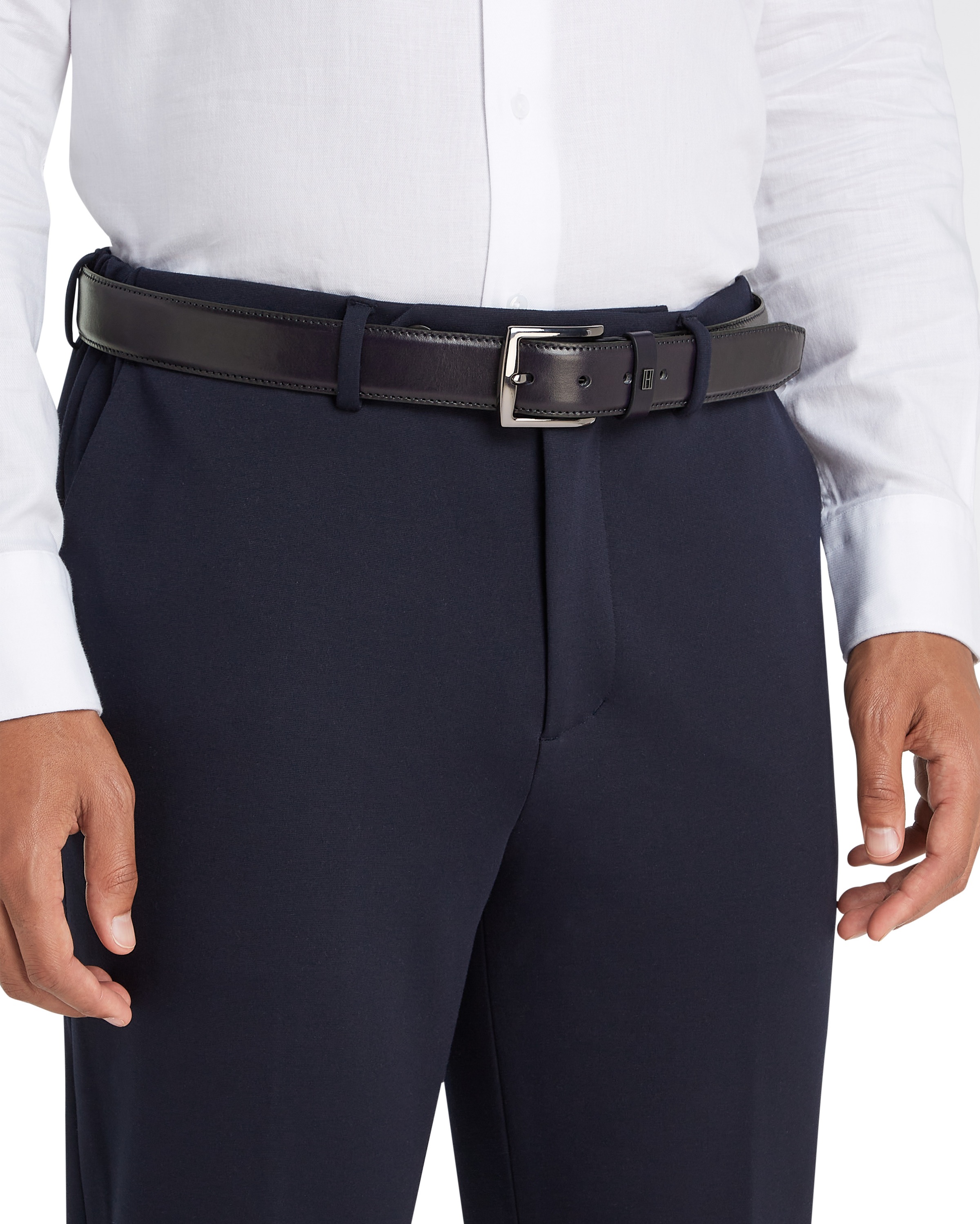 Tommy Hilfiger Ledergürtel "DENTON ELEVATED 3.5 cm breit", Größenverstellba günstig online kaufen