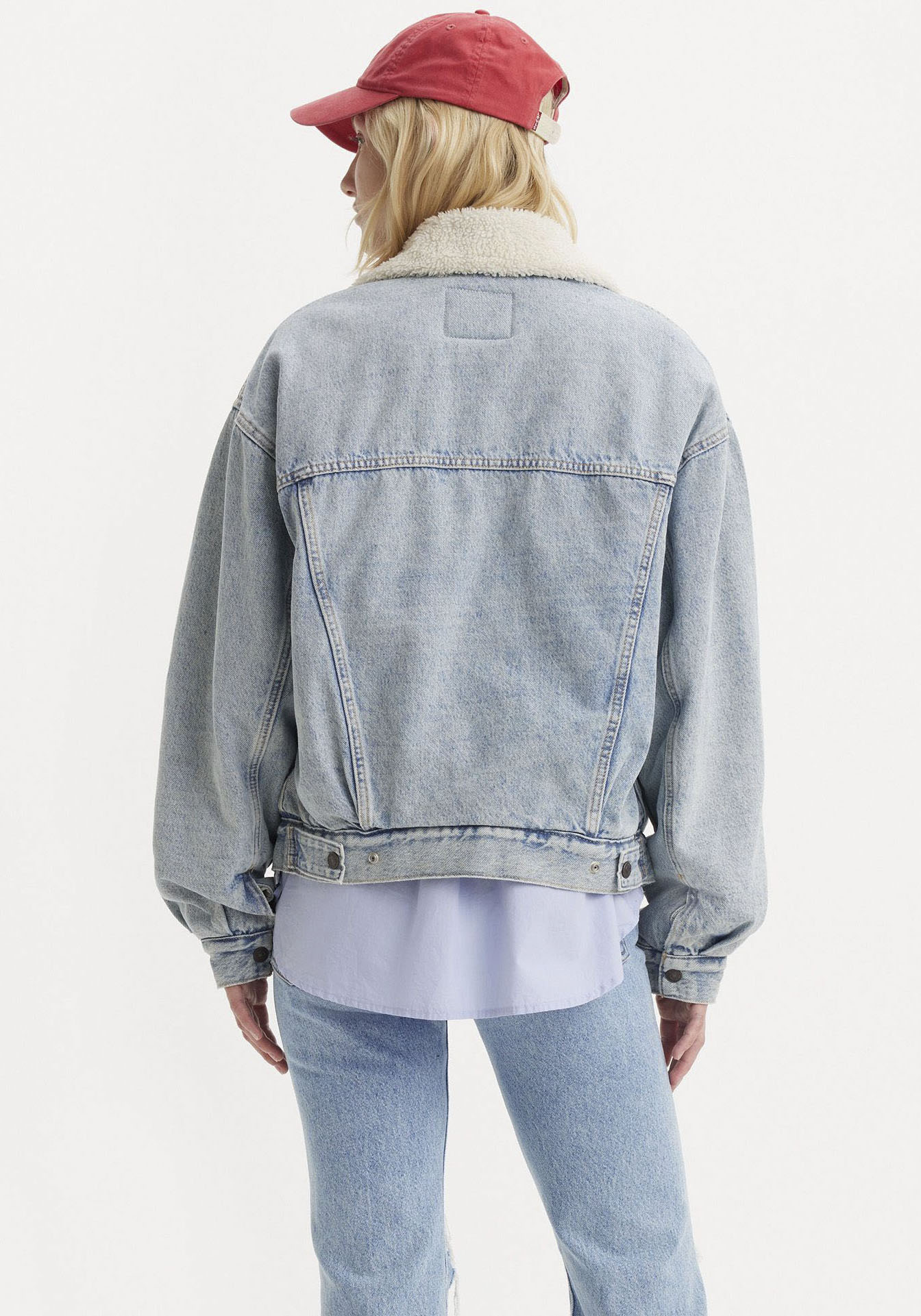 Thumbnail - Levis Jeansjacke "SHERPA TRUCKER" mit Teddyplüsch