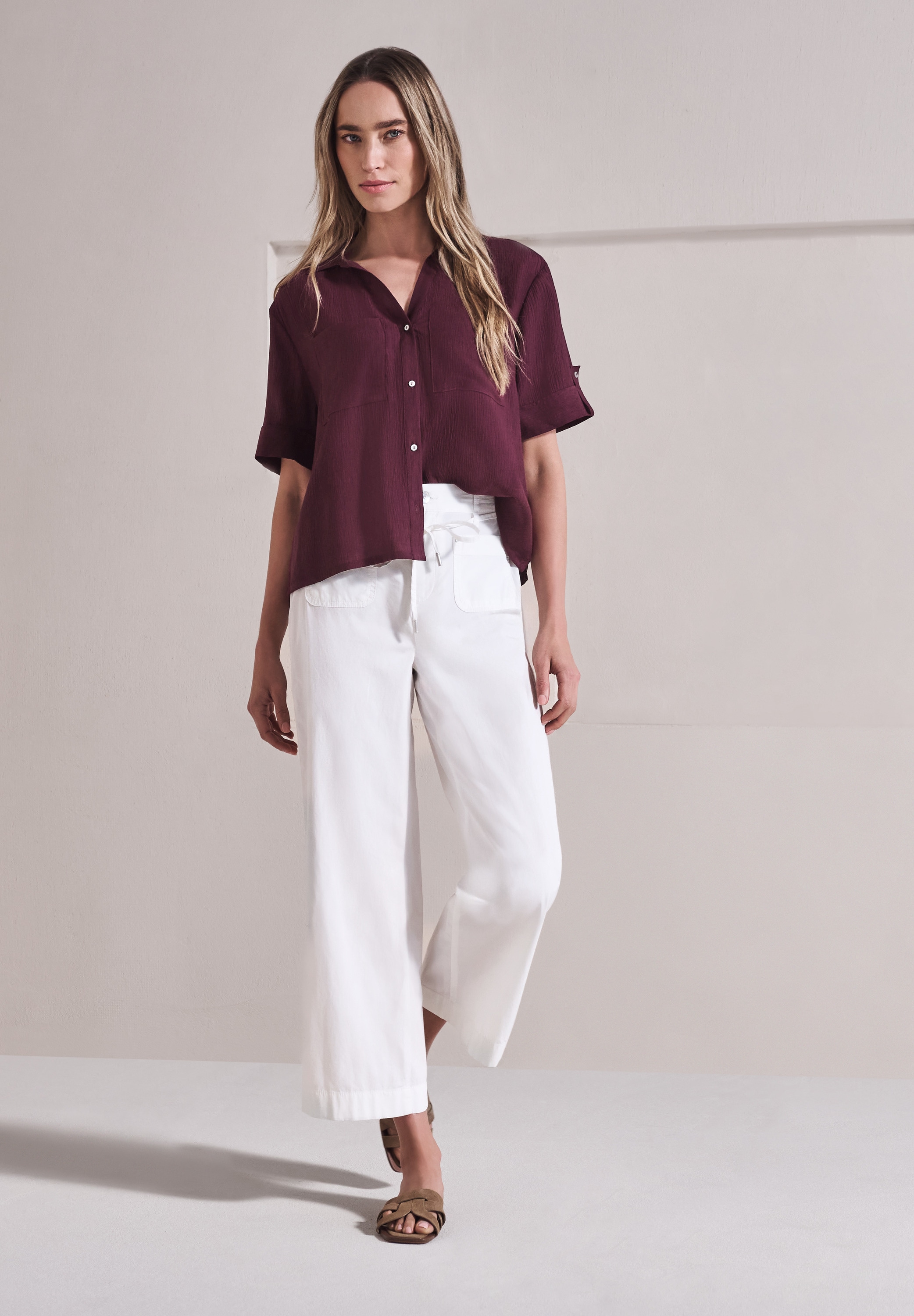 STREET ONE Hemdbluse Kann auch offen gestylt werden