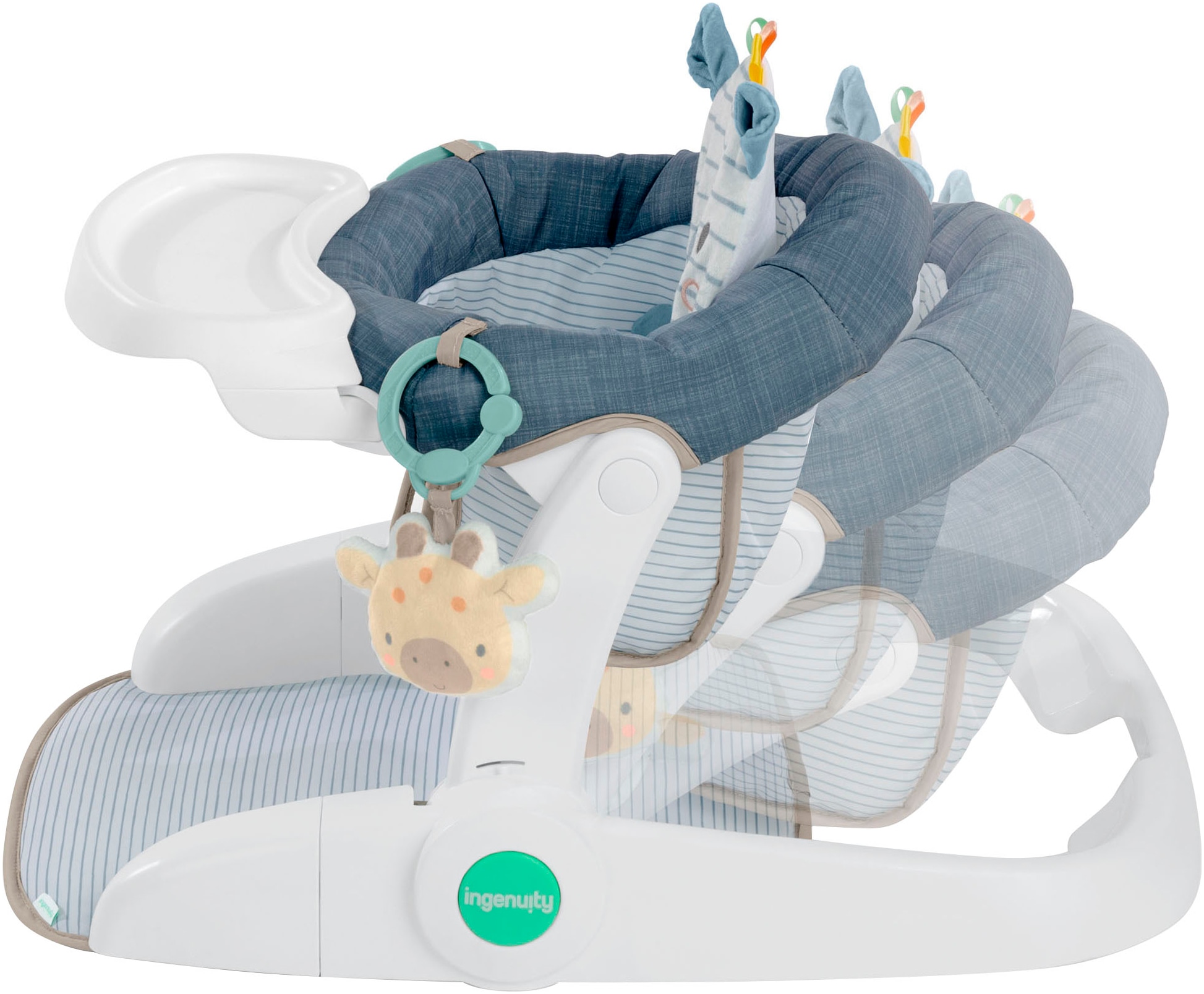 ingenuity Tischsitz »Prop Spot™ Learn-to-Sit™ - Casi™« inklusive 2 Spielzeugen und 3 bunten Anhängern