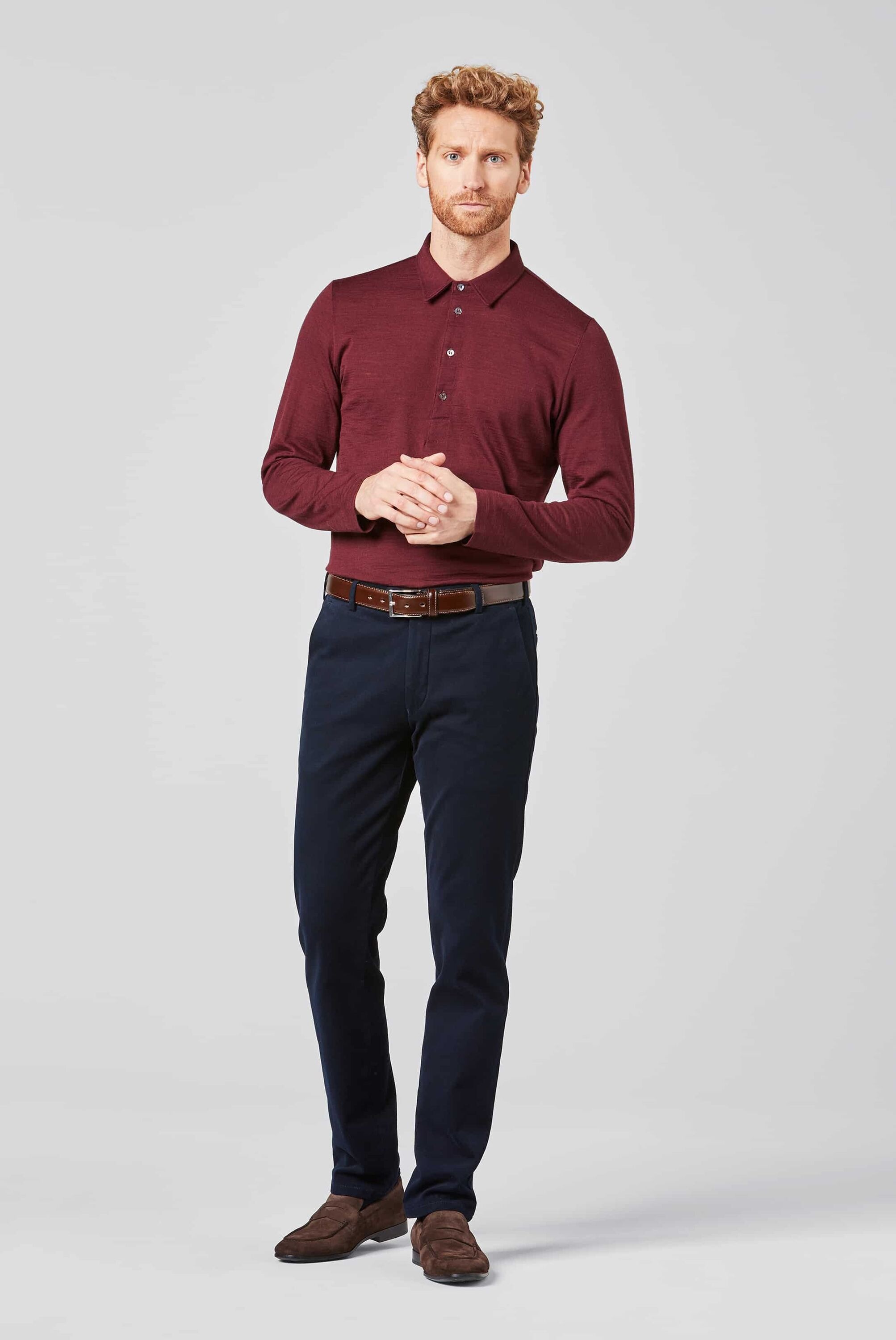 MEYER Chinos »Bonn«, Super-Stretch Winter Twill