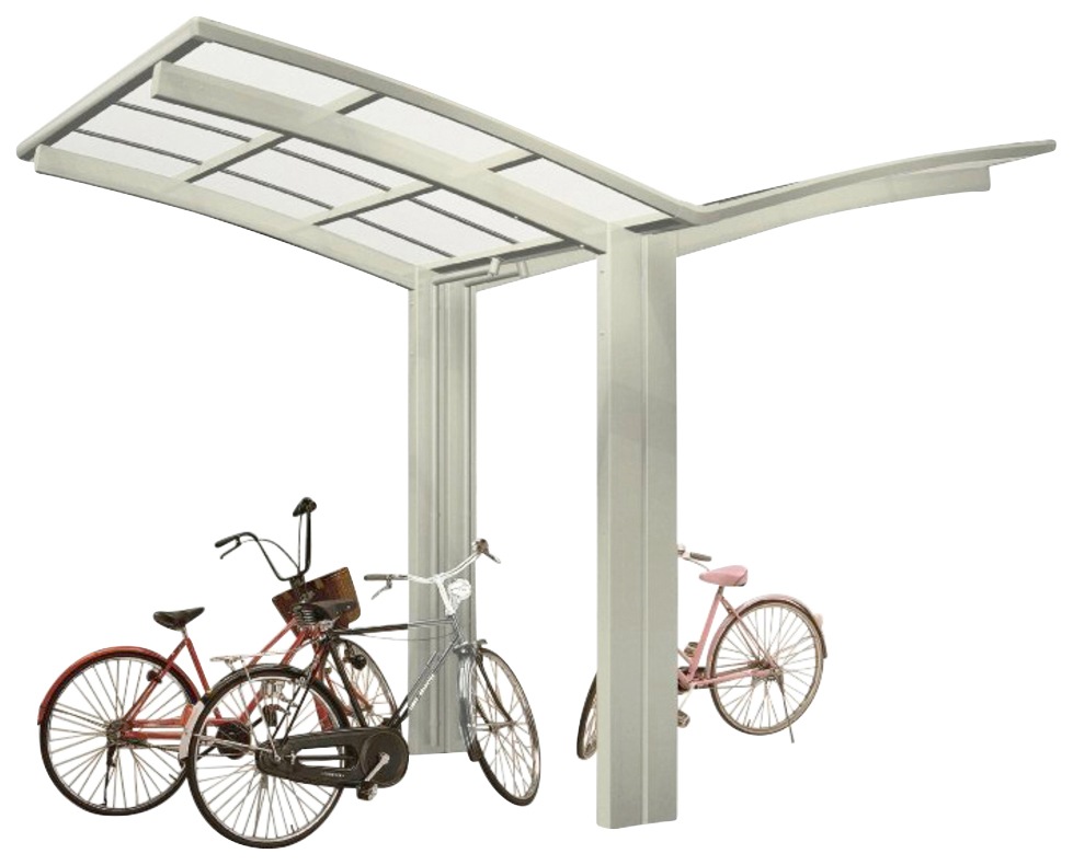 Ximax Doppelcarport "Portoforte Mini Typ 60 Y-Edelstahl-Look", Aluminium, 388 cm, edelstahlfarben, Aluminium