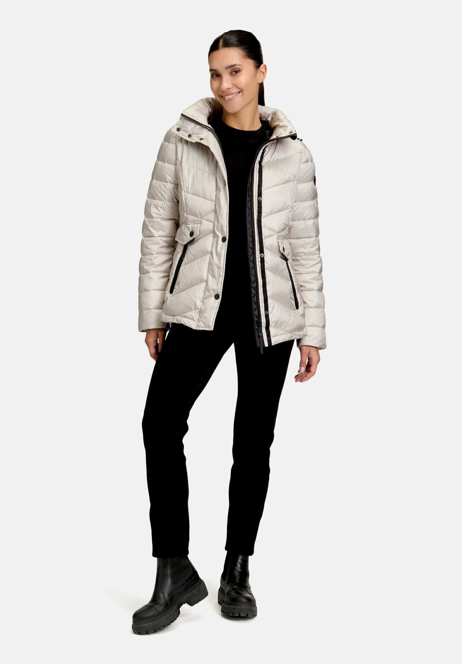 Gil Bret Steppjacke "Damen mit abnehmbarer Kapuze" mit Kapuze