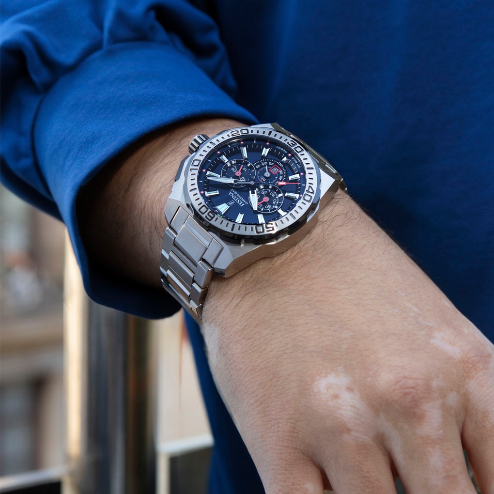 Festina Chronograph »Chrono Bike 2025«, Quarzuhr, Armbanduhr, Herrenuhr, Edelstahlarmband, analog, Tag