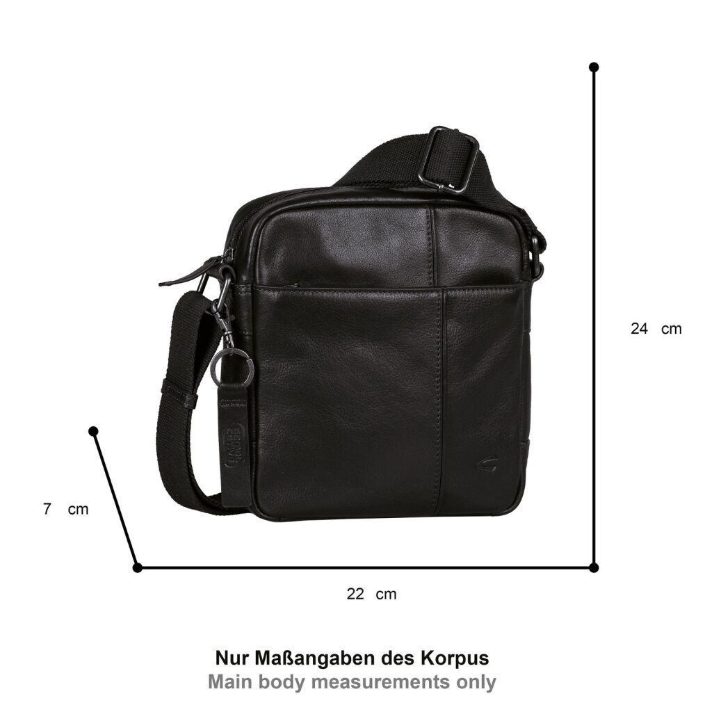 camel active Umhängetasche »Pine« aus pflanzlich gegerbtem Rindsleder im kernigen Look mit RFID-Schutz