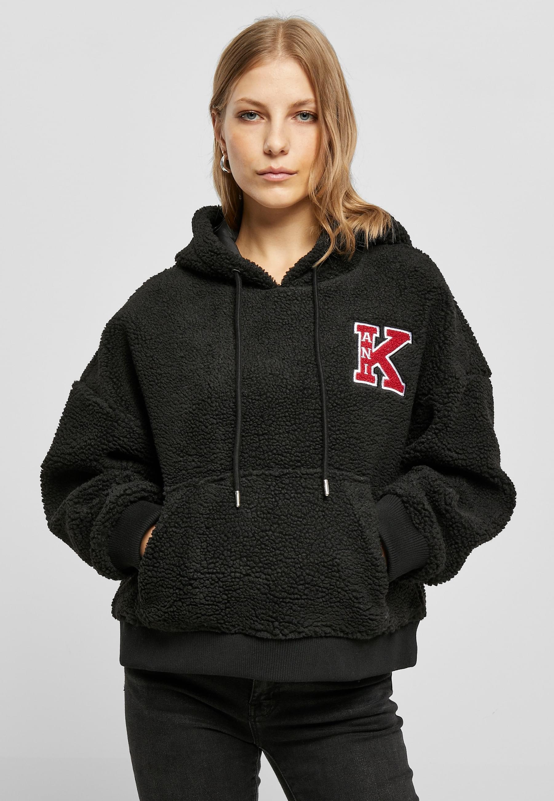 Karl Kani Kapuzenpullover »Karl Kani Damen KW224-030-1KK Retro Patch OS Teddy Hoodie«, (1 tlg.)