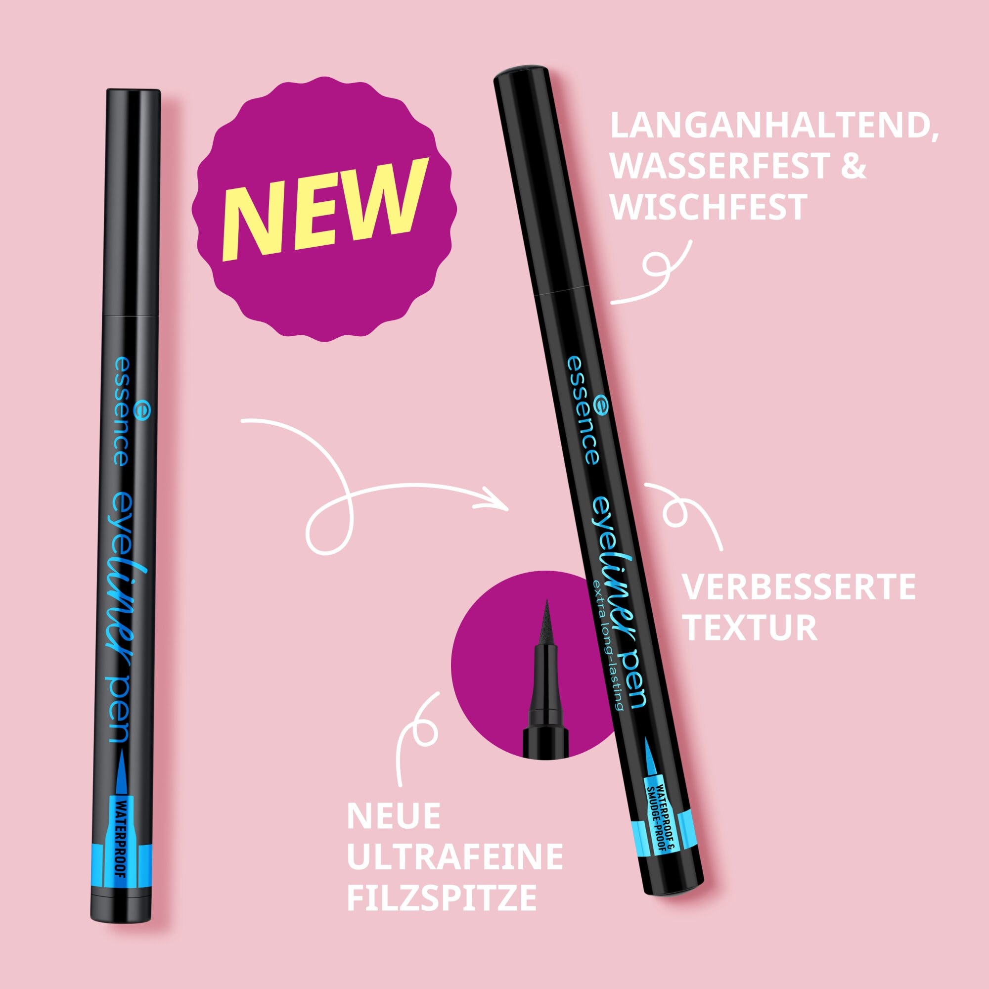 Essence Eyeliner »eyeliner pen extra long-lasting WATERPROOF & SMUDGE-PROOF«