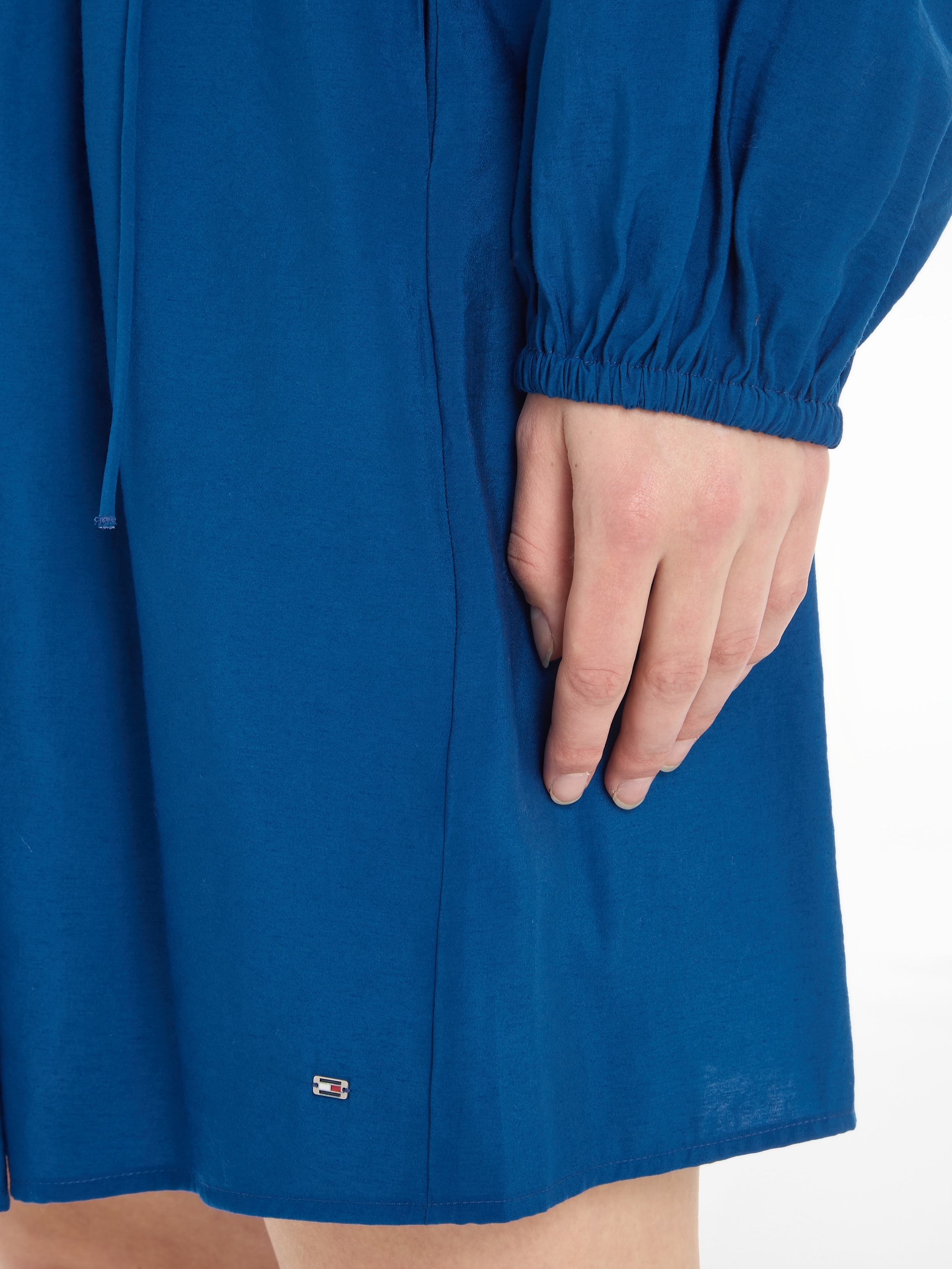 Tommy Hilfiger Blusenkleid für »TEXTURED mit | MODAL Taillenbund kaufen BAUR DRESS«, SHORT
