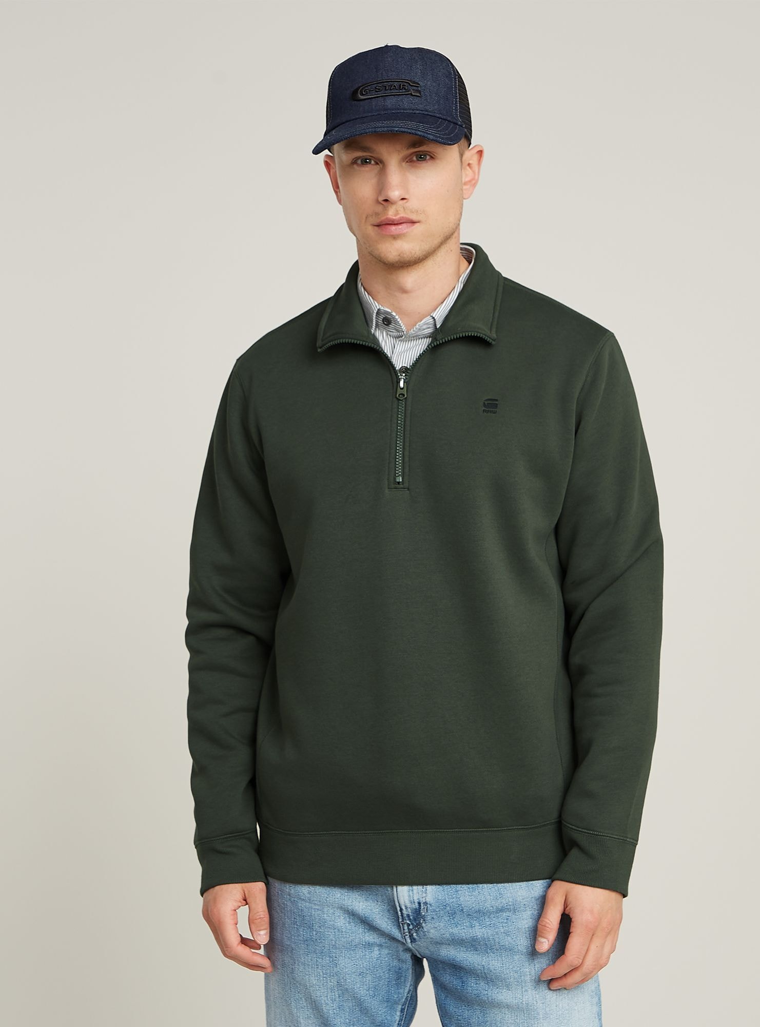 G-STAR "Premium Core Half Zip Sweater"