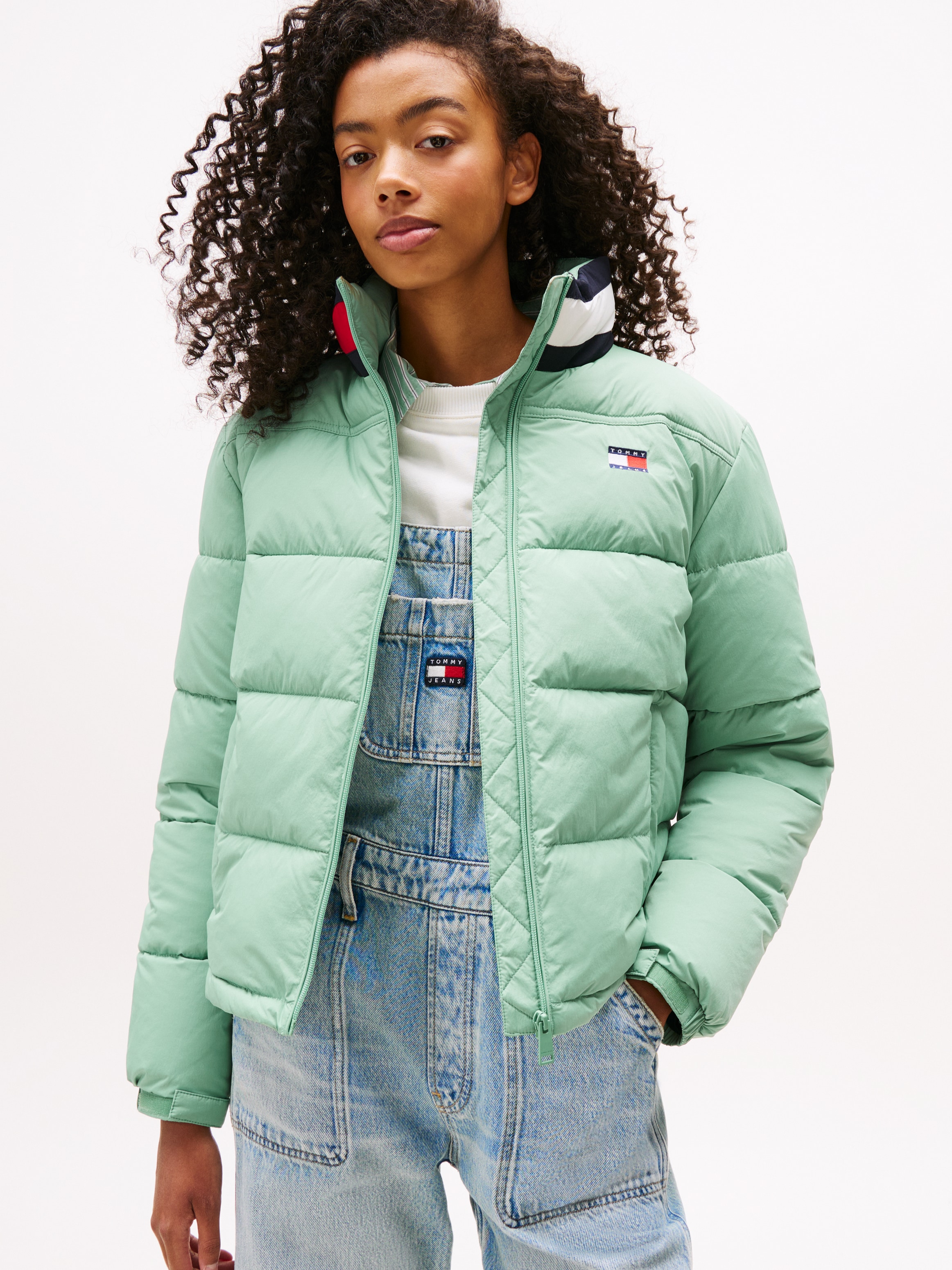 Tommy Jeans Steppjacke "TJW ESS PUFFER FLAG JACKET EXT" günstig online kaufen