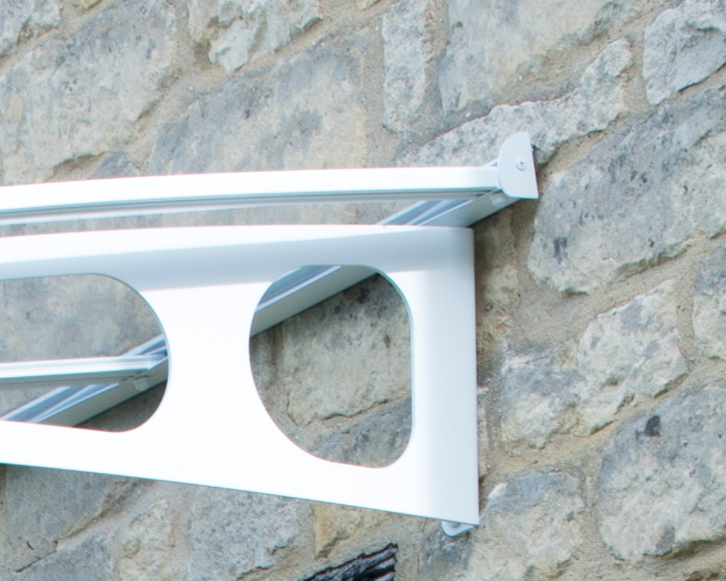 Canopia by Palram Bordeaux Door Canopy White/Clear 139 x 892 cm 2