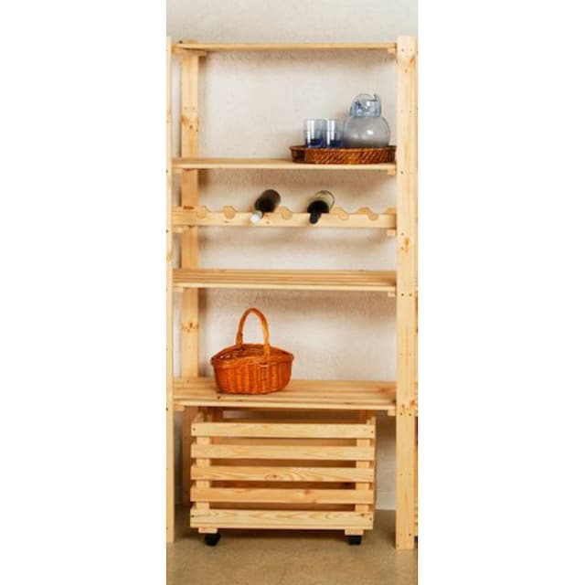 Anbauregal »Anbauregal mit 4 Böden, Holz-Allzweckregal«, B/T/H: 85x40x170 cm,  mit 4 Böden kaufen | BAUR