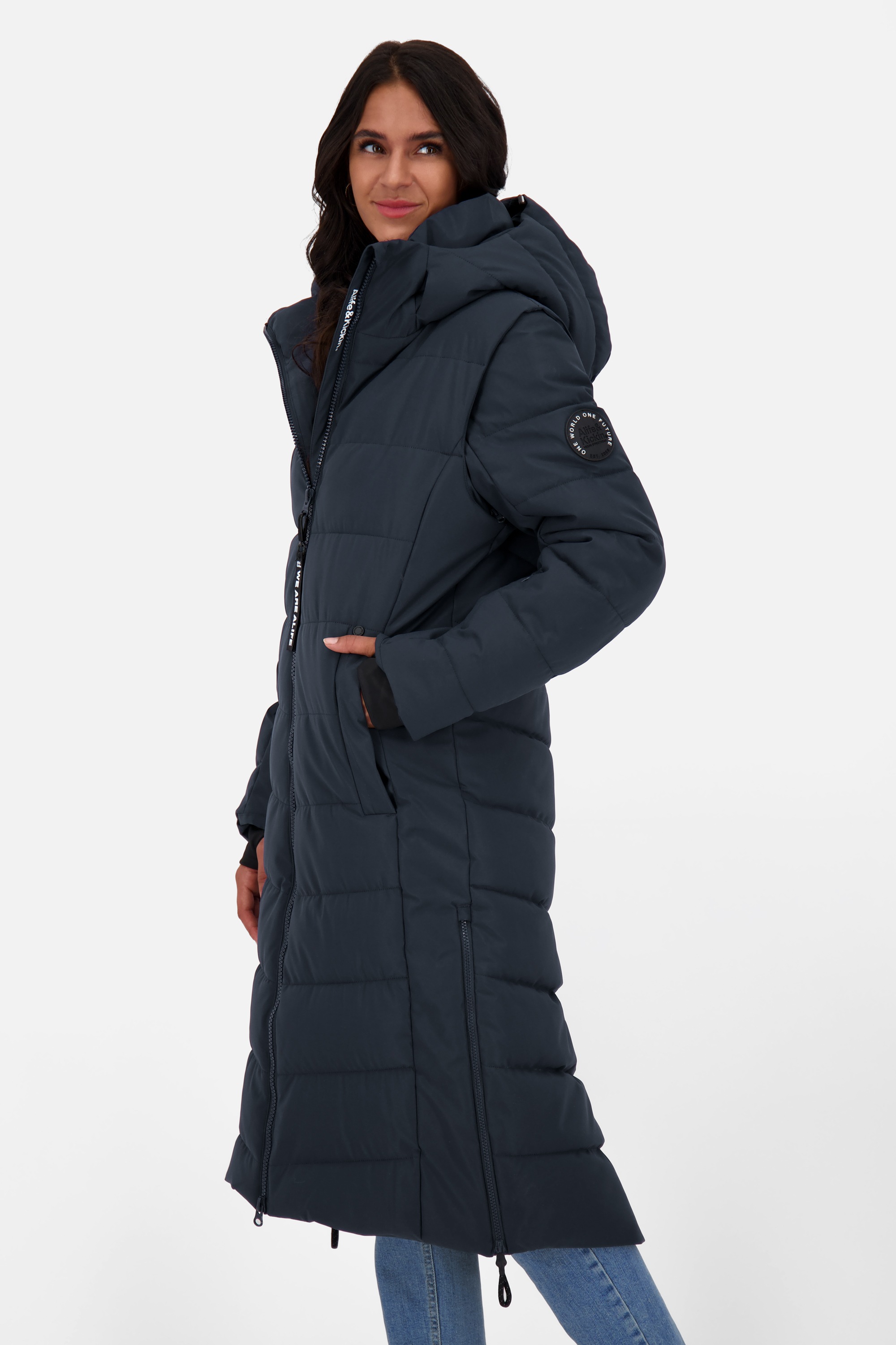 Alife & Kickin Steppjacke "Damen NellyAK A", mit Kapuze, Mantel & Weste in günstig online kaufen