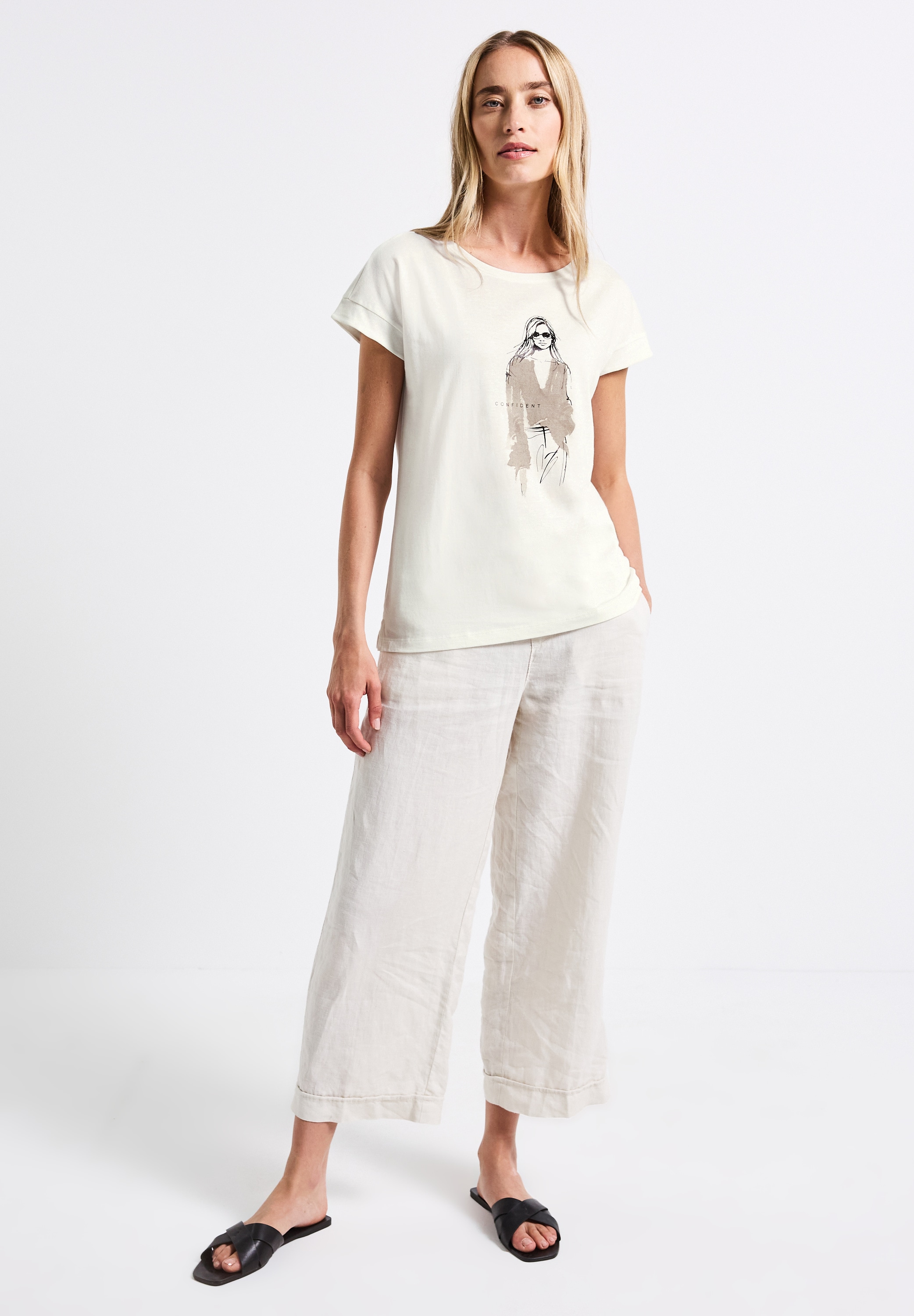 STREET ONE T-Shirt, mit Rundhalsausschnitt