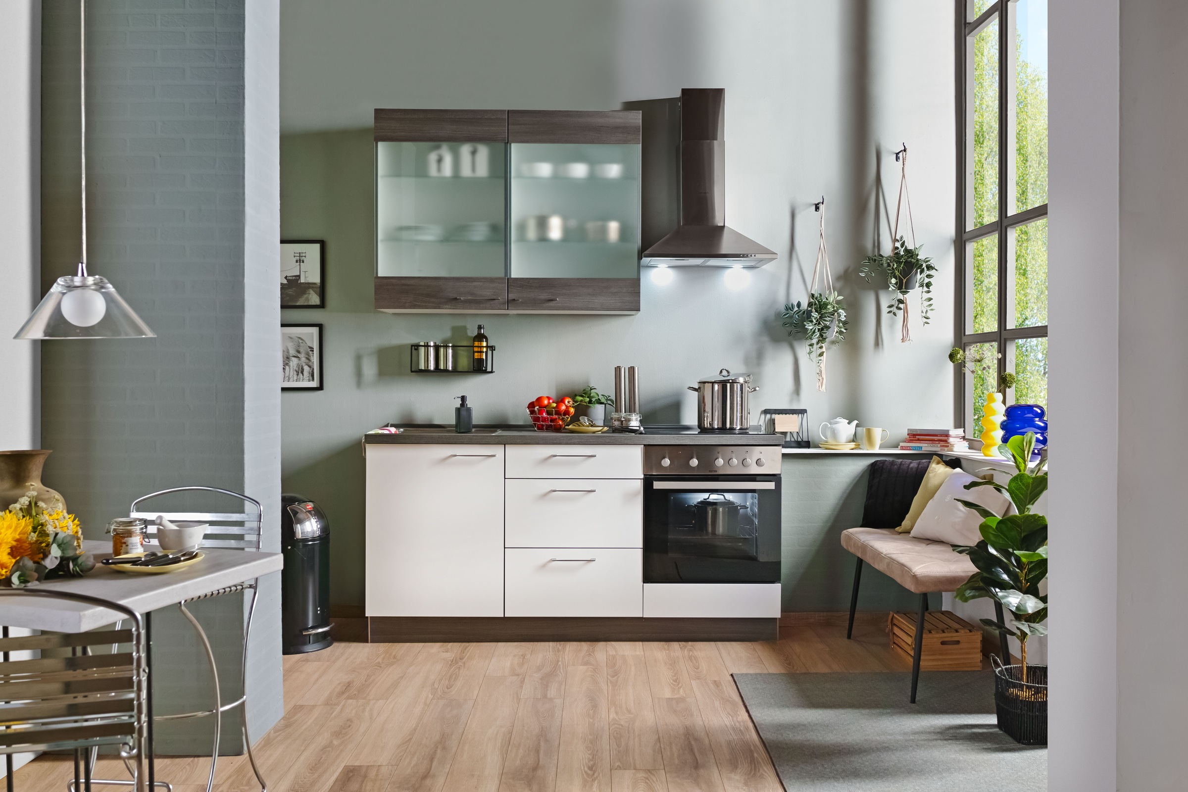 KOCHSTATION Küche "Trea" vormontiert, wahlweise mit E-Geräten, Stellbreite günstig online kaufen