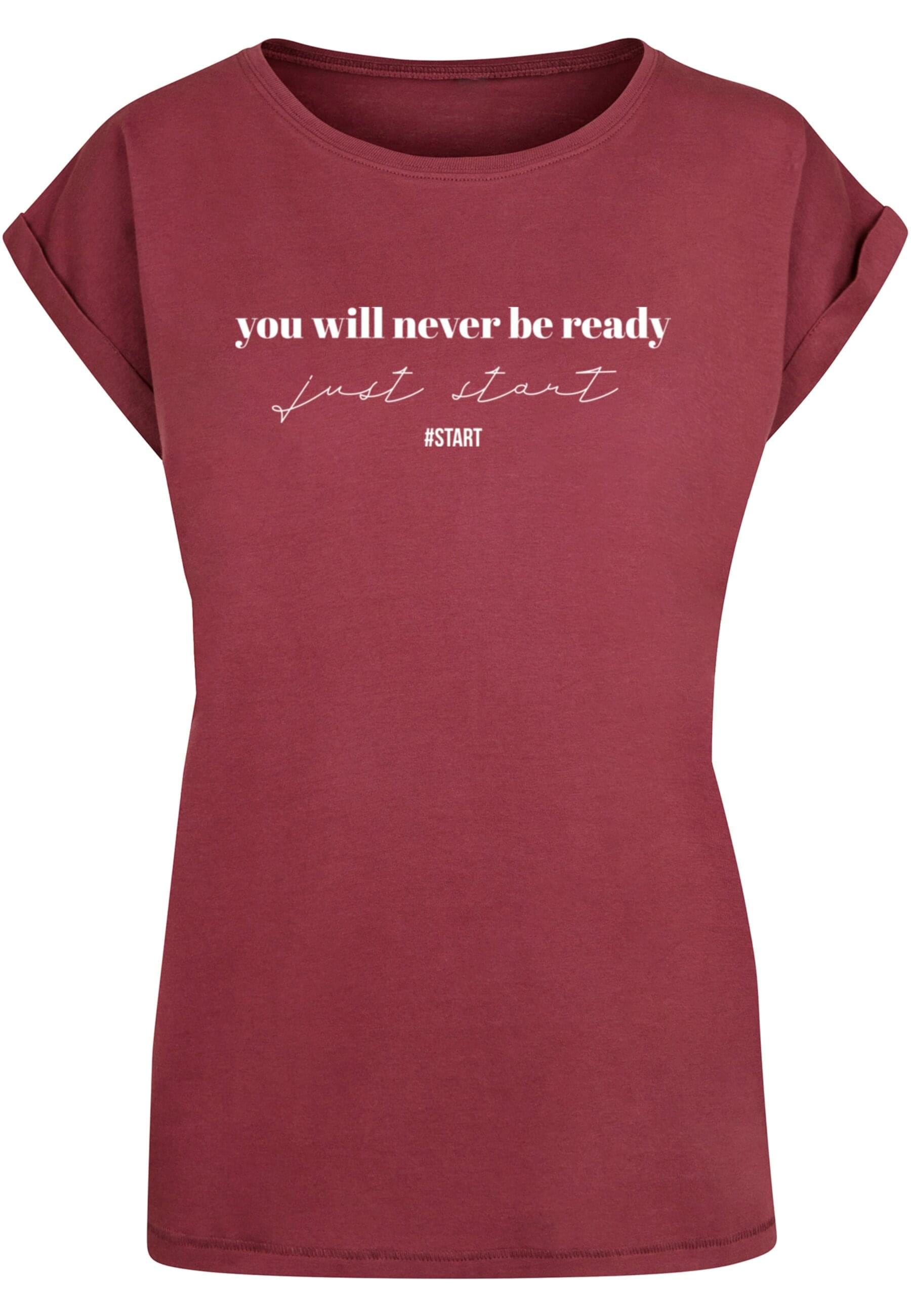 Merchcode T-Shirt "Merchcode Damen Ladies Just Start T-Shirt", (1 tlg.) günstig online kaufen