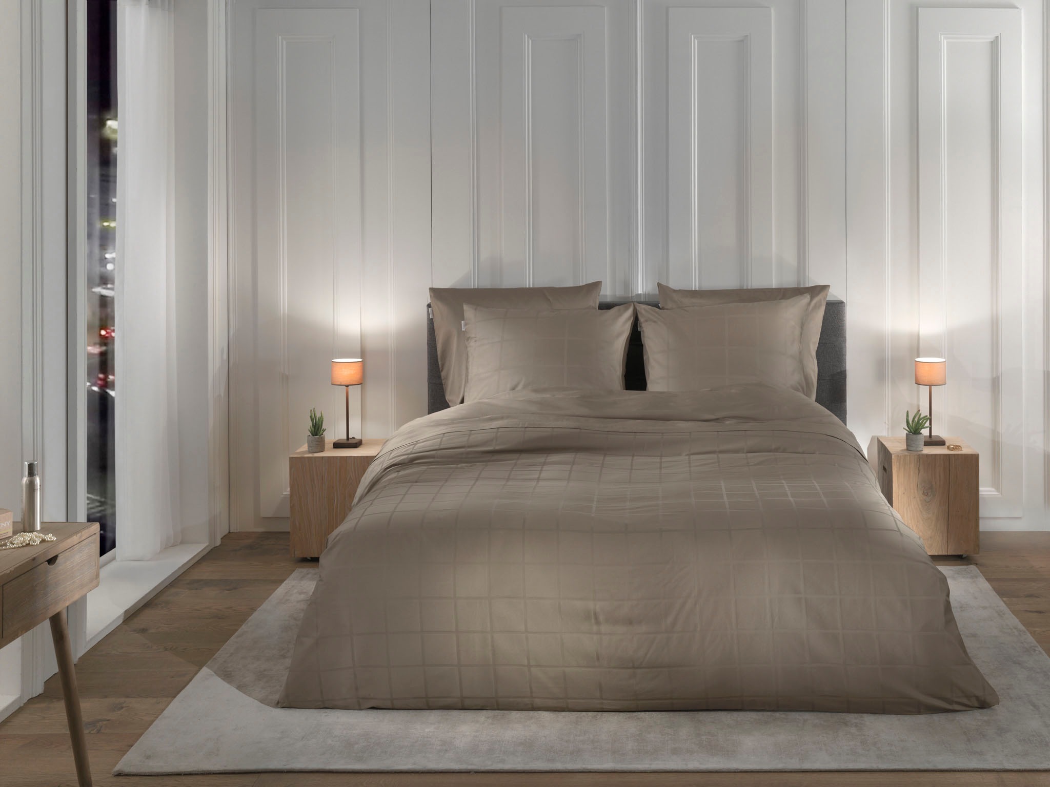 Heckett & Lane Wendebettwäsche "Diamante" 2 Stk. tlg. kariert, hochwertiges günstig online kaufen