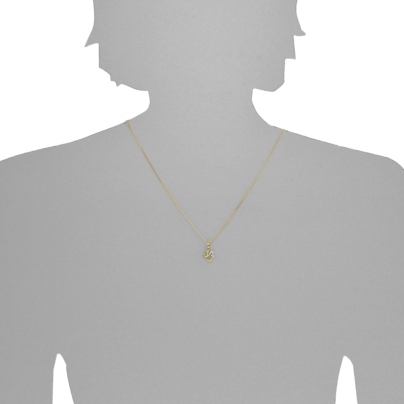 OSTSEE-SCHMUCK Kette mit Anhänger »Ostsee-Schmuck Kette mit Anhänger Engel Kette mit Anhänger Engel«, (2 tlg.)