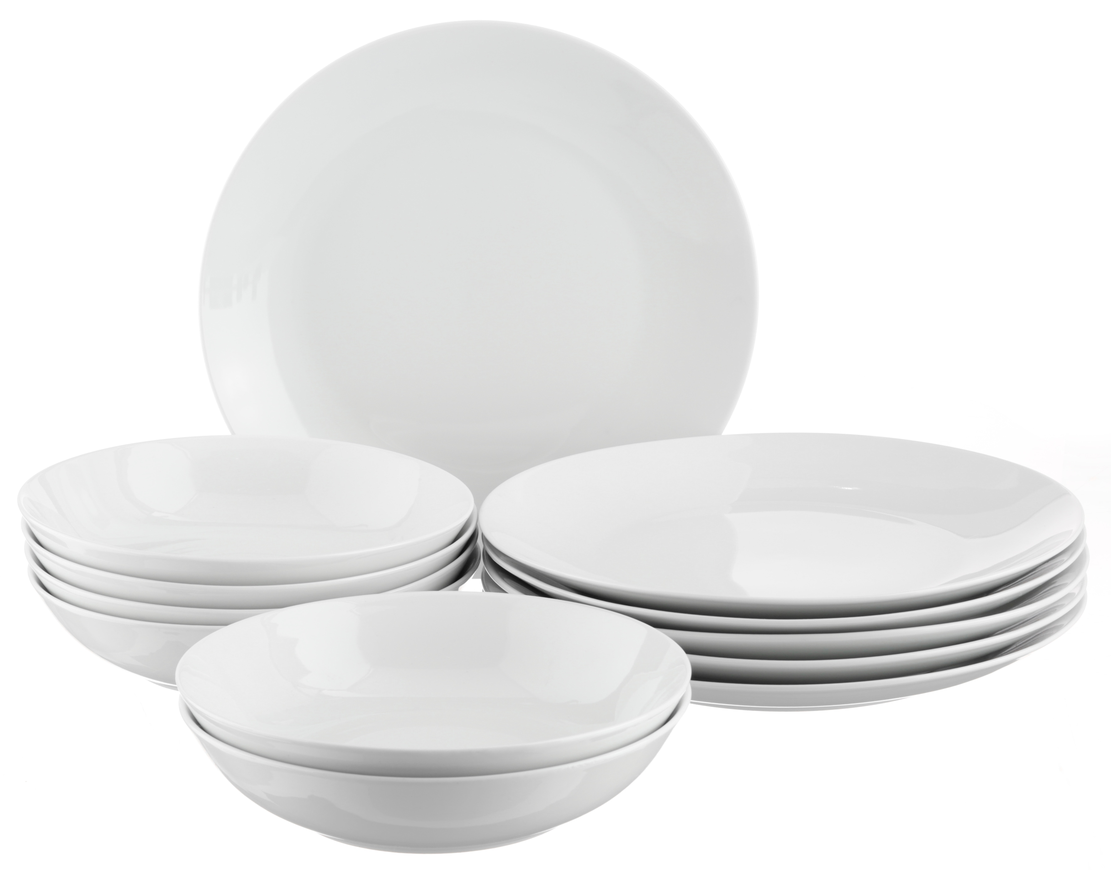 OTTO home Tafelservice "Alff" Teller Set, Geschirr-Set, harmonische, trendige Coupeform