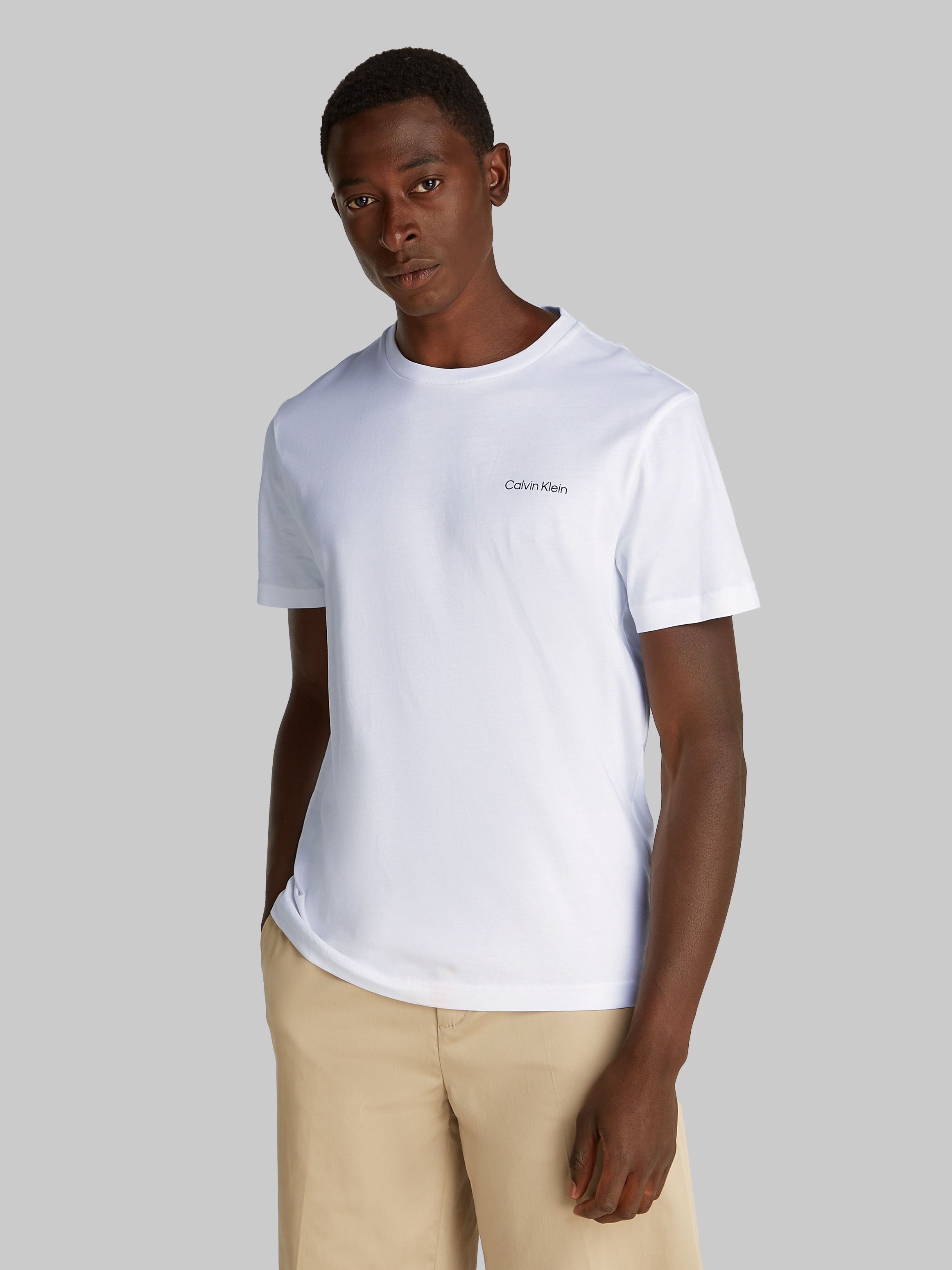 Calvin Klein T-Shirt "CP-LINEAR BOX LOGO T-SHIRT", in Unifarbe günstig online kaufen