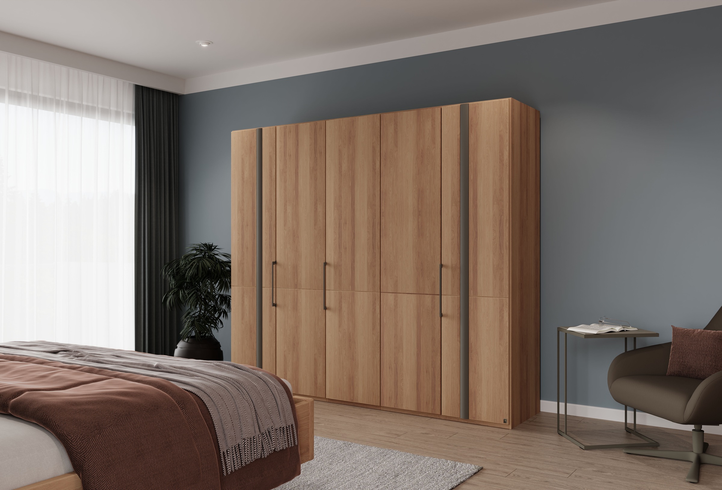 Musterring Kleiderschrank "Sorrent, Kleiderschrank, teilmassiv Eiche" mit T günstig online kaufen