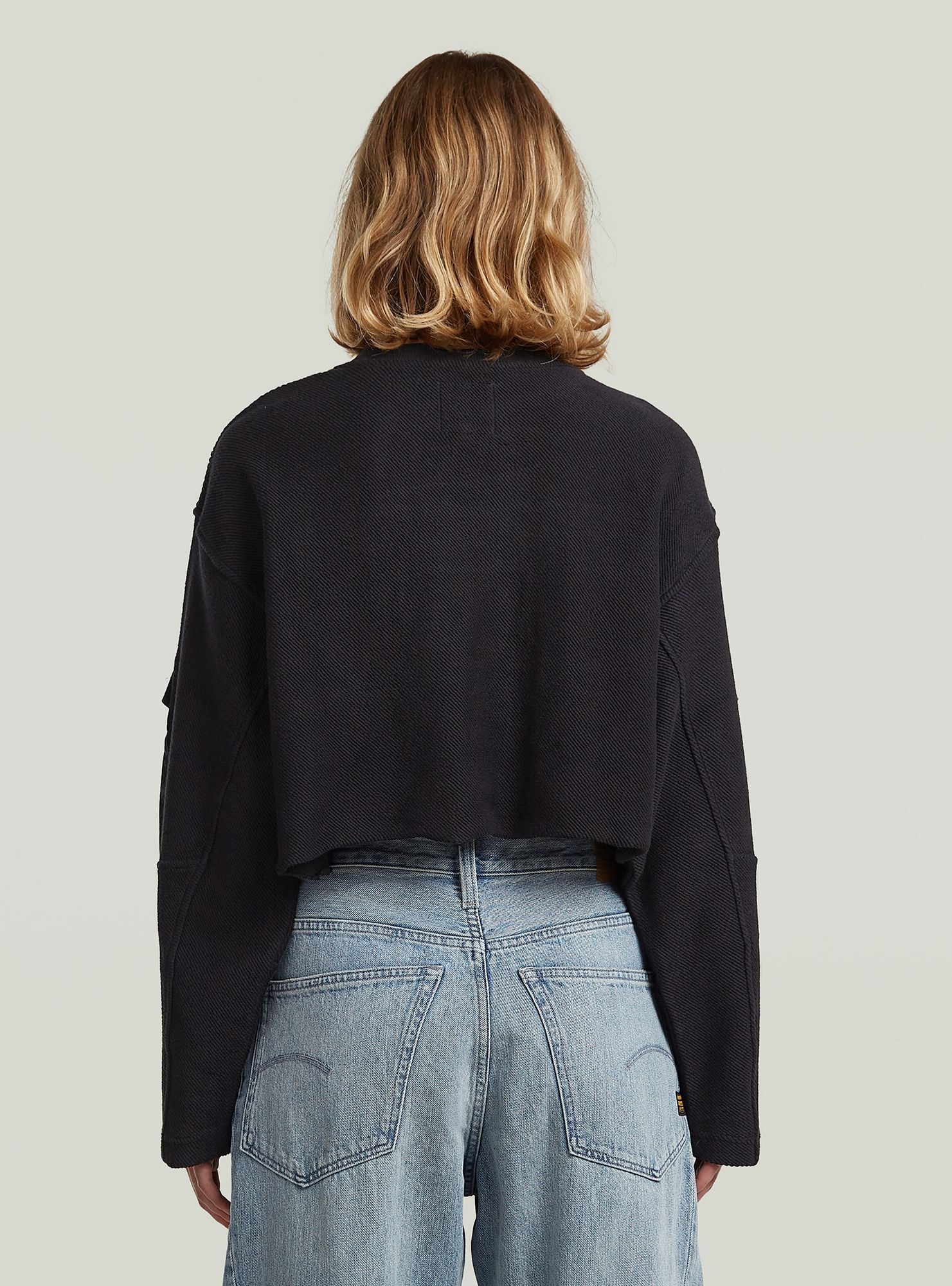 G-STAR Longpullover "Multi Pocket Mix Loose Cropped Sweater" günstig online kaufen