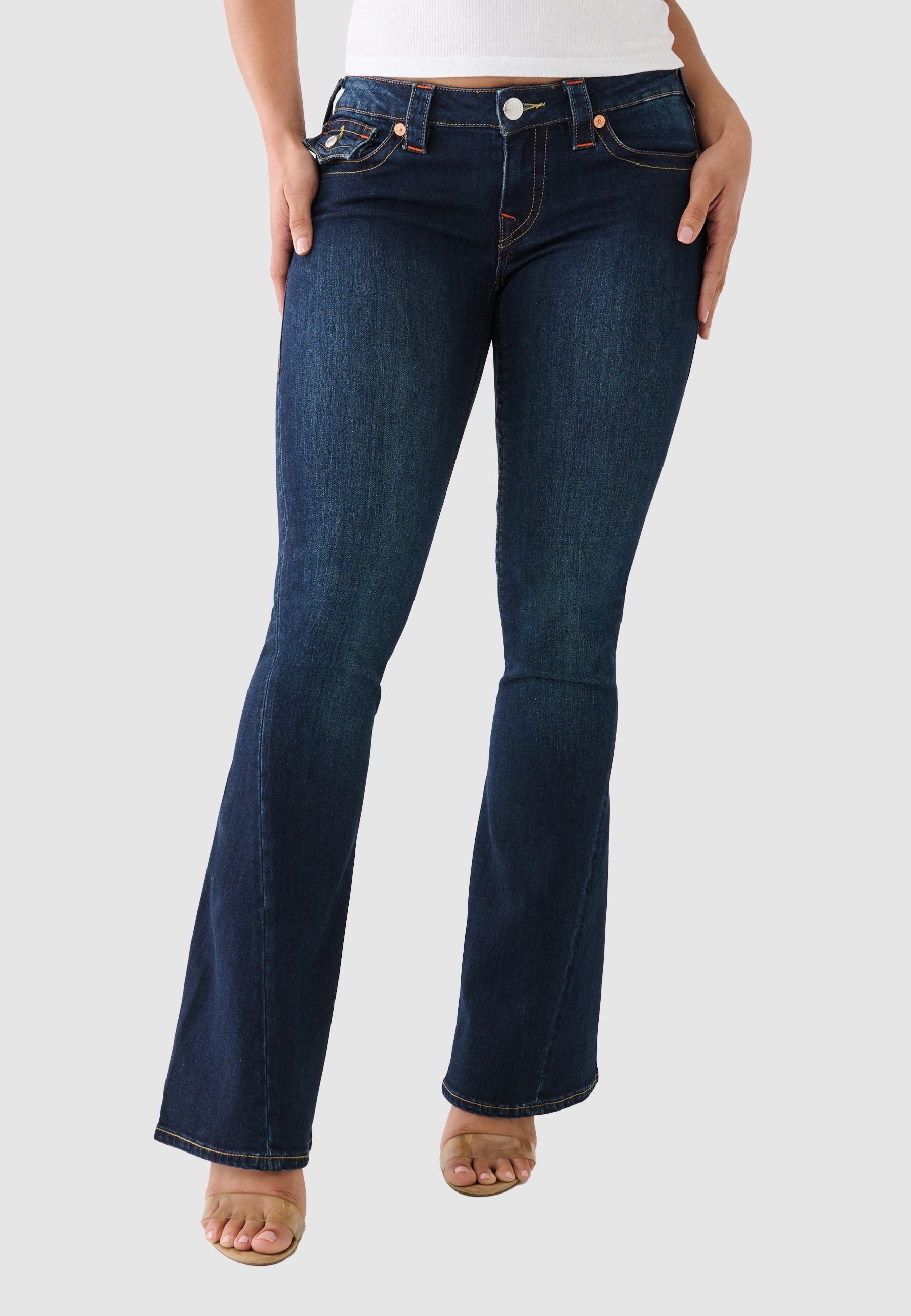 True Religion Bootcut-Jeans "JOEY LOW RISE FLARE" Baumwollmischung, Flared fit