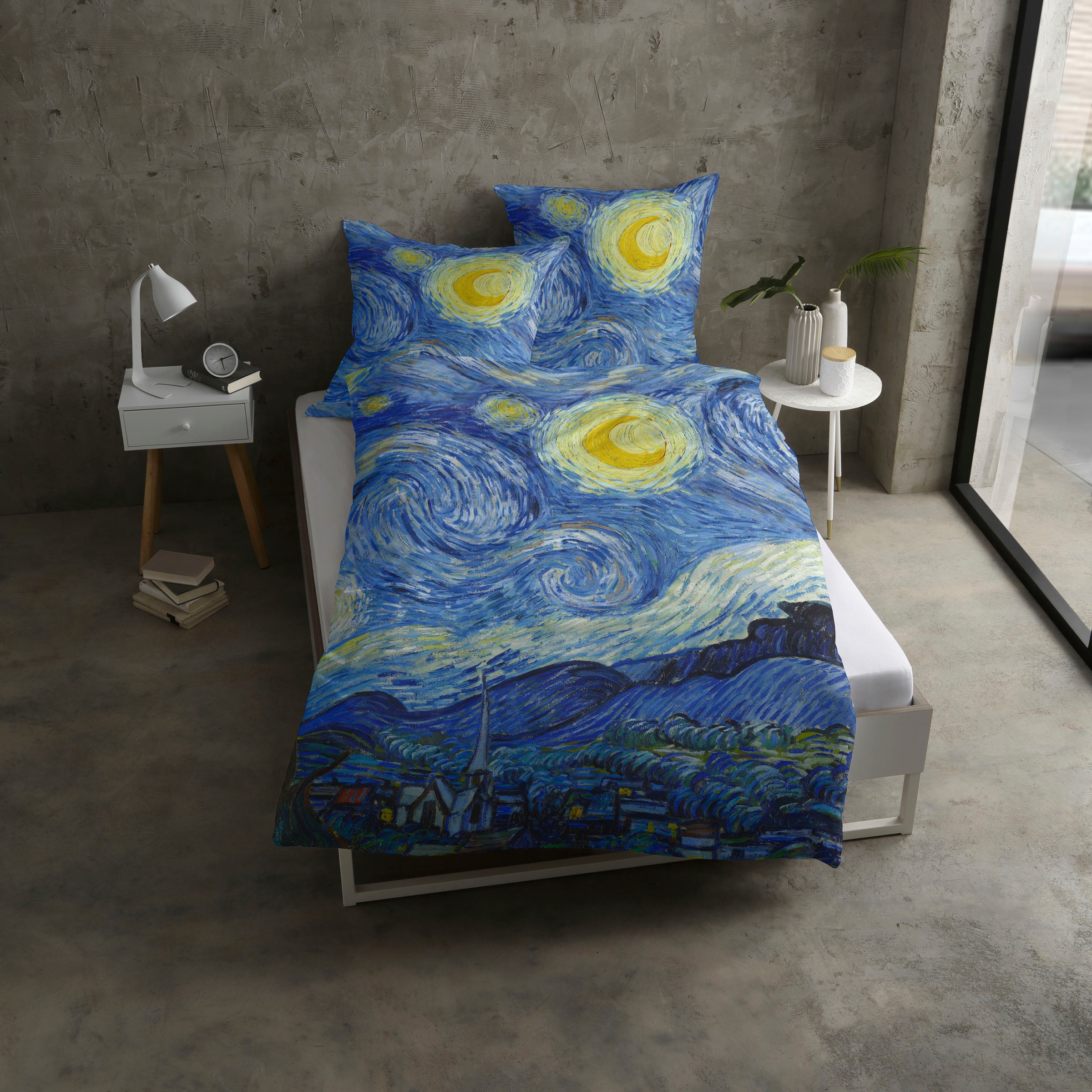 Goebel Bettwäsche "Starry Night" 2 Stk. geniales Design von Vincent van Gog günstig online kaufen