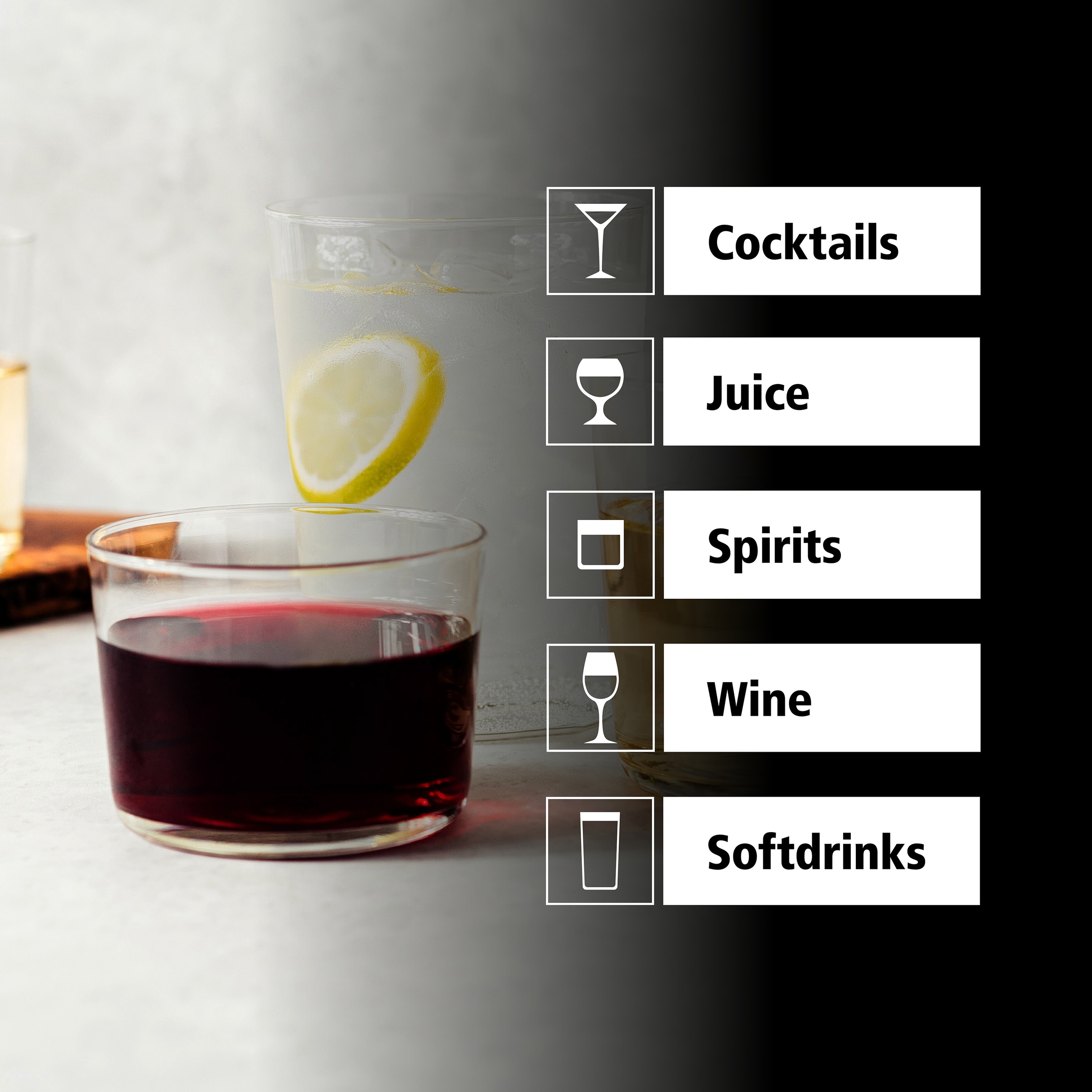 LIBBEY Gläser-Set »Libbey Rocks Glas, 12er Set -CIDRA-«, (Set, 12 tlg.), 229 ml, hochwertig verarbeitet, im modernen Design