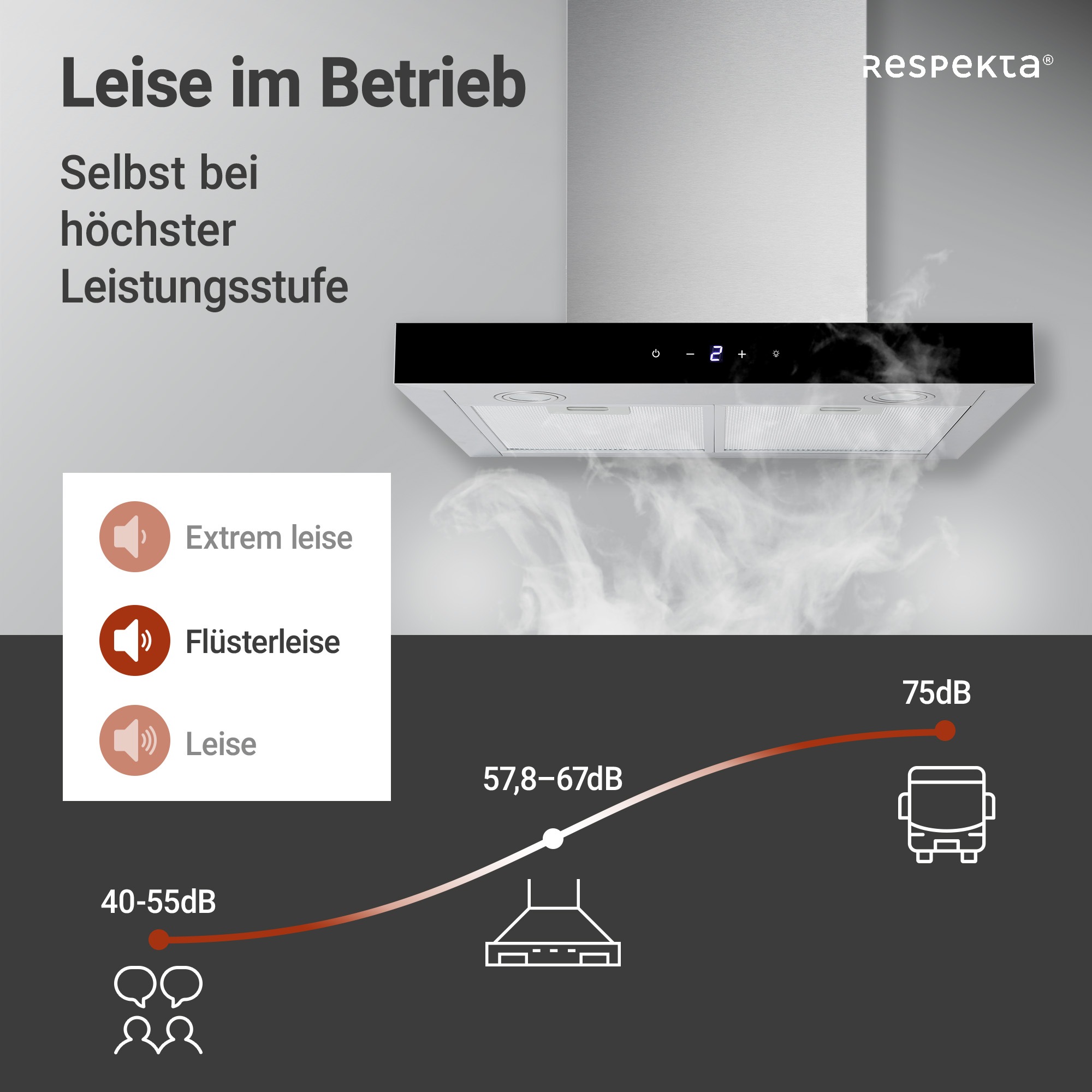 RESPEKTA Kaminhaube »190030006002-20«, Serie Sira