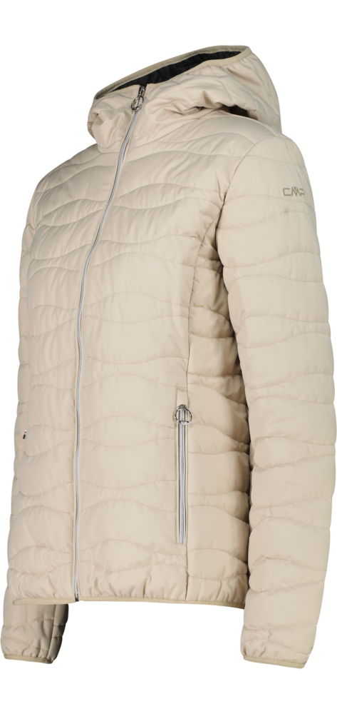 CMP Steppjacke »WOMAN JACKET FIX HOOD« mit Kapuze mit Kapuze, aus Polyester, sportlicher Stil