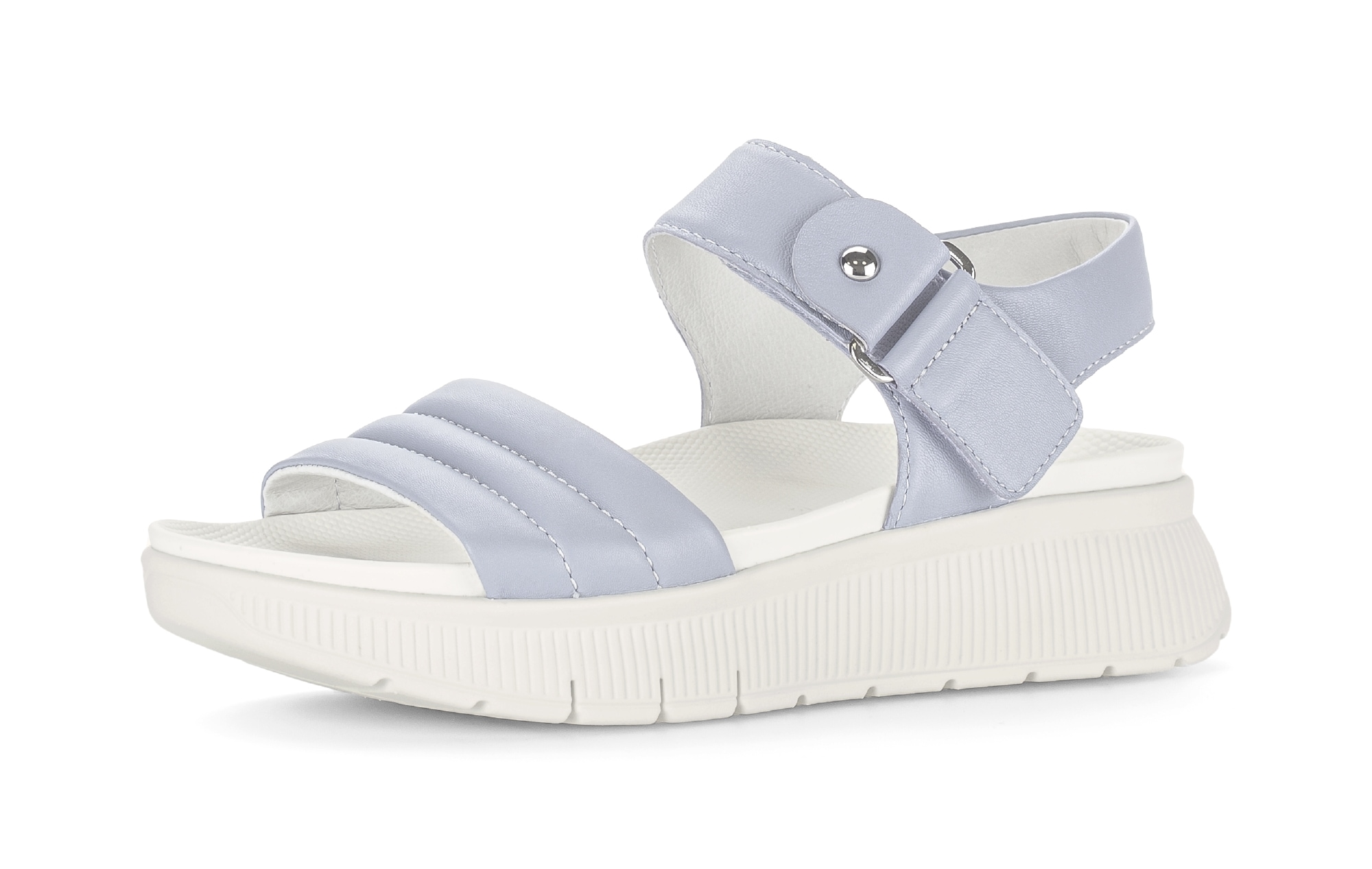 Gabor Riemchensandale Plateau, Sandalette mit Ziernähten und Niete günstig online kaufen