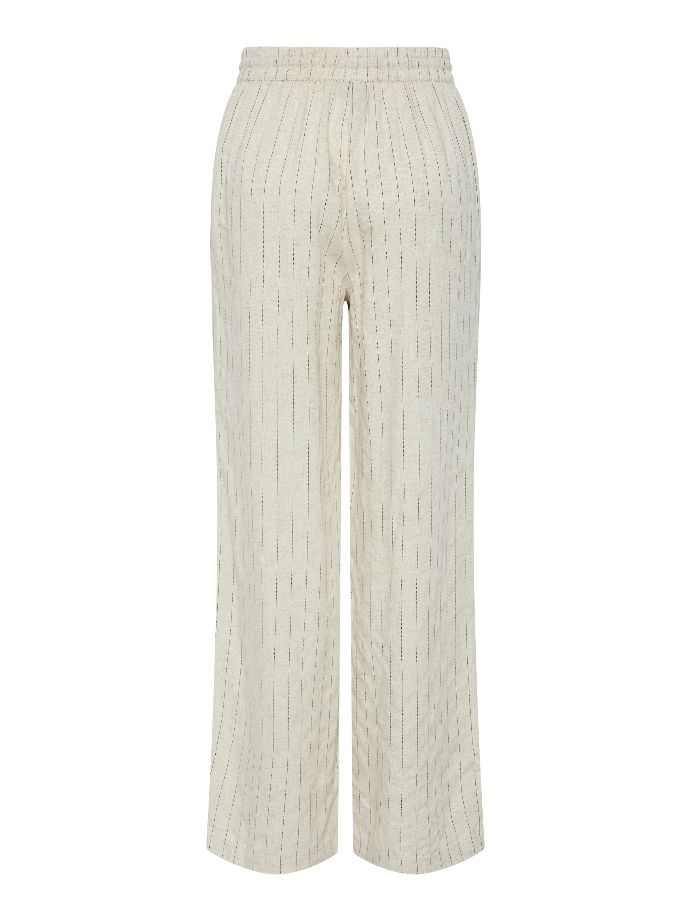 pieces Schlupfhose »PCPIA HW WIDE PANTS WVN NOOS«, mit Leinen