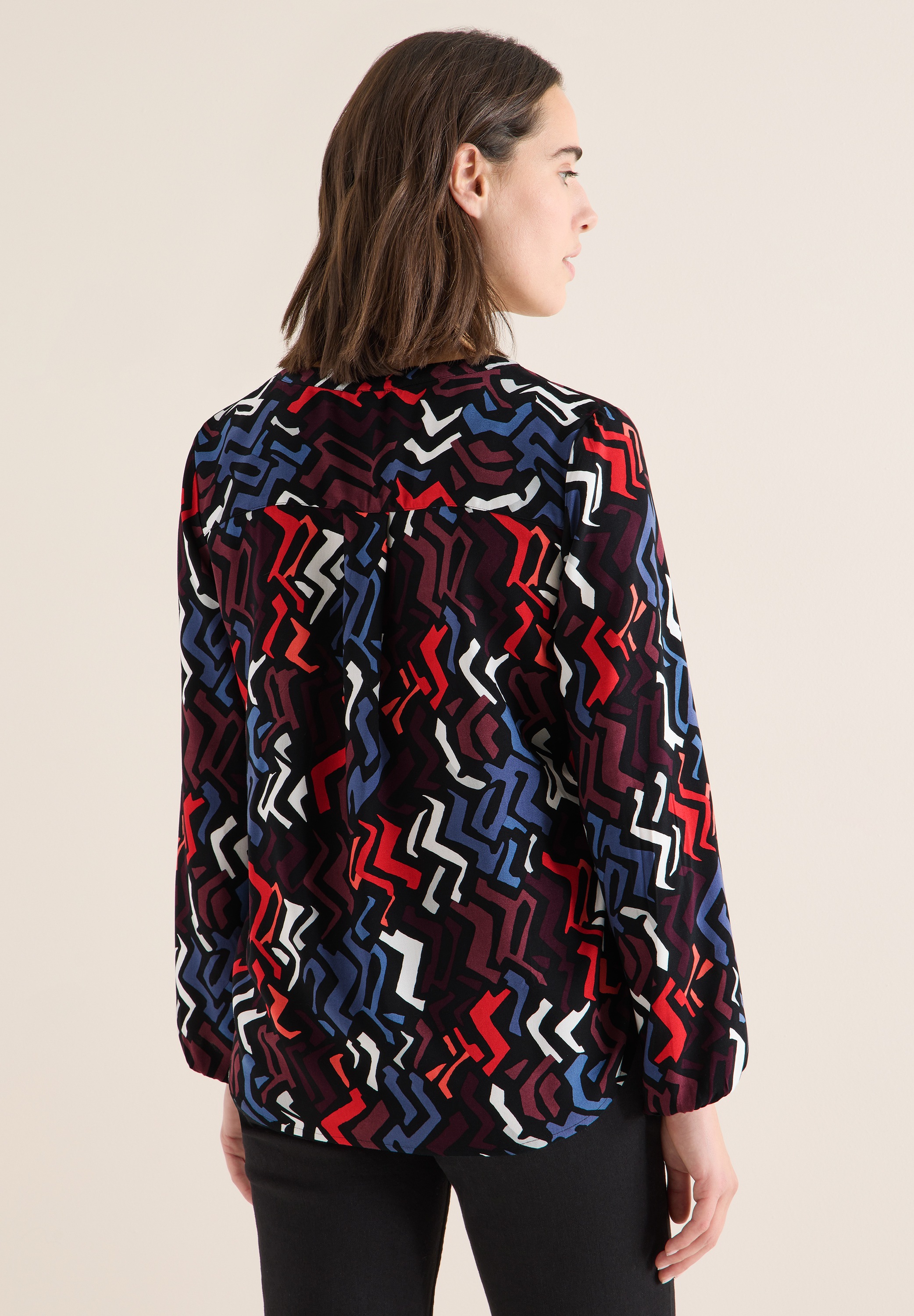 Cecil Langarmbluse mit grafischem Muster günstig online kaufen