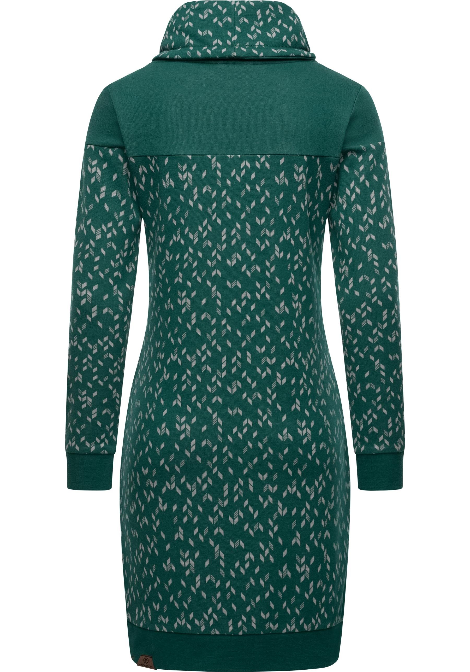 Ragwear Chloe Dress Sweatshirt Dress Green Size S 2