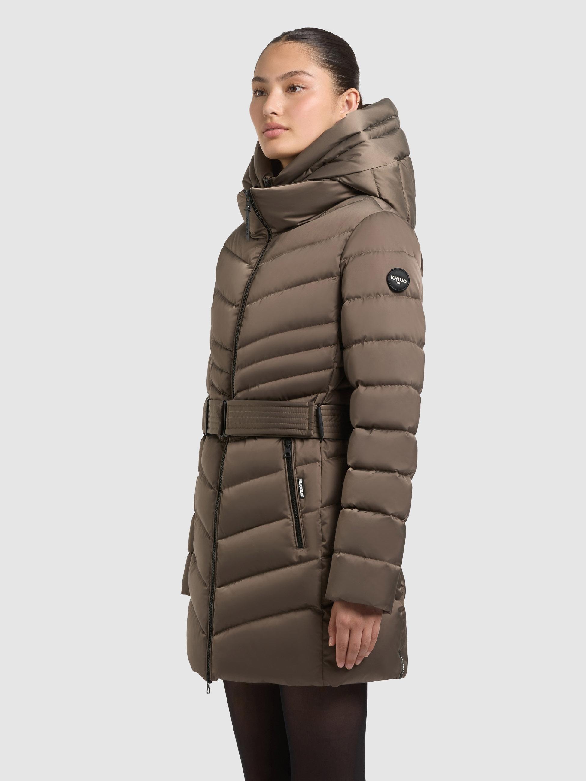 khujo Kurzmantel "Kina" Gesteppter Damen Mantel mit abnehmbarem Taillengürt günstig online kaufen