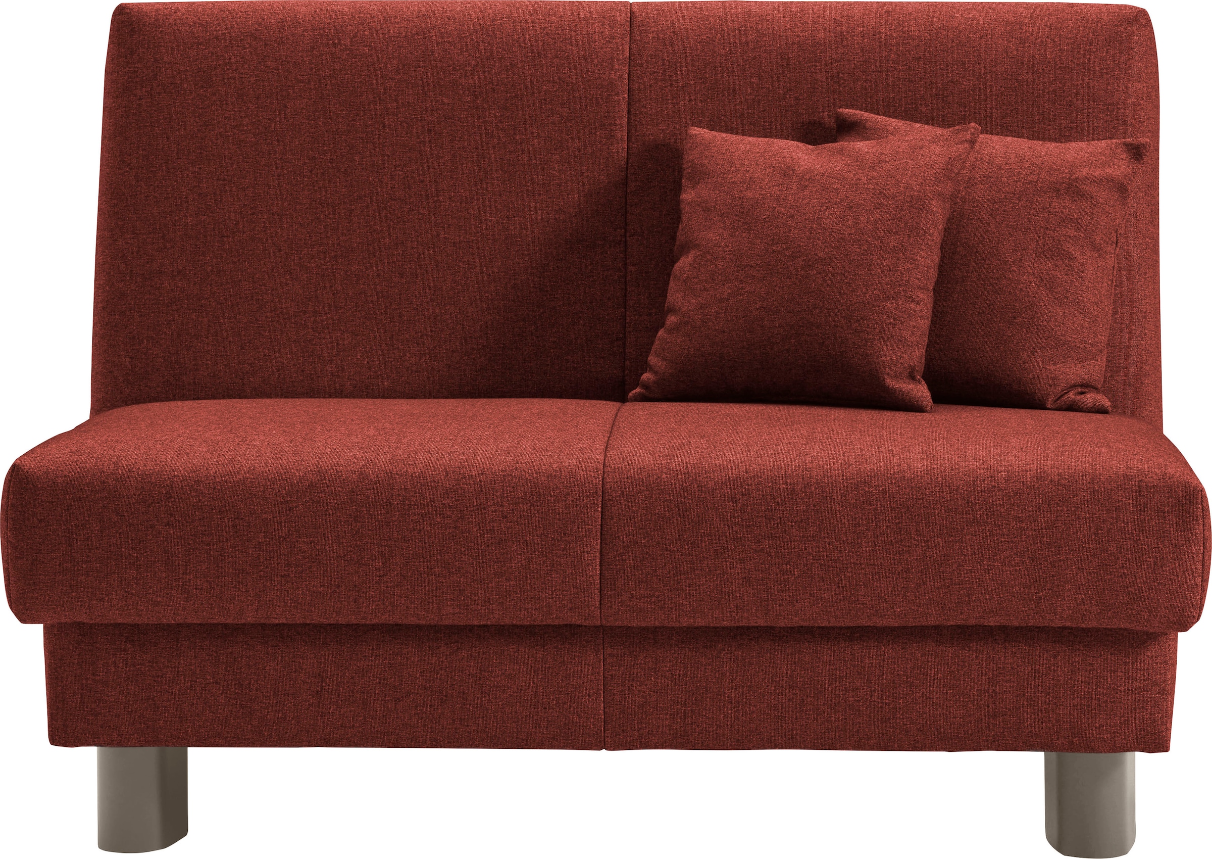 ell + ell Schlafsofa "Enny", Liegefläche Breite 120 oder 140 cm, Liegehöhe 40 cm, Füße alufarben