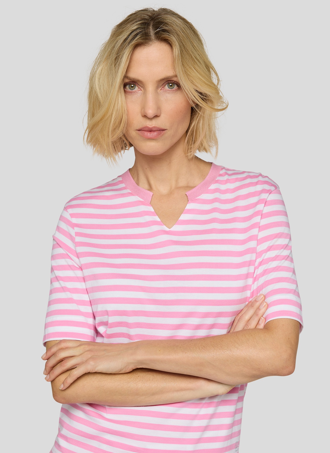 Print-Shirt RABE "T-Shirt", Damen, Gr. 50, rosa, 100%Baumwolle, gerade, Shirts 3