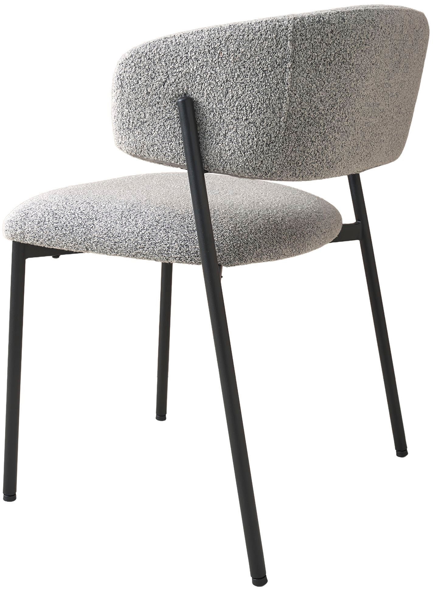 SCHÖNER WOHNEN-Kollektion Esszimmerstuhl »OSLO« (Set) 2 Stk.Bezug Bouclé, Untergestell Metall pulverbeschichtet