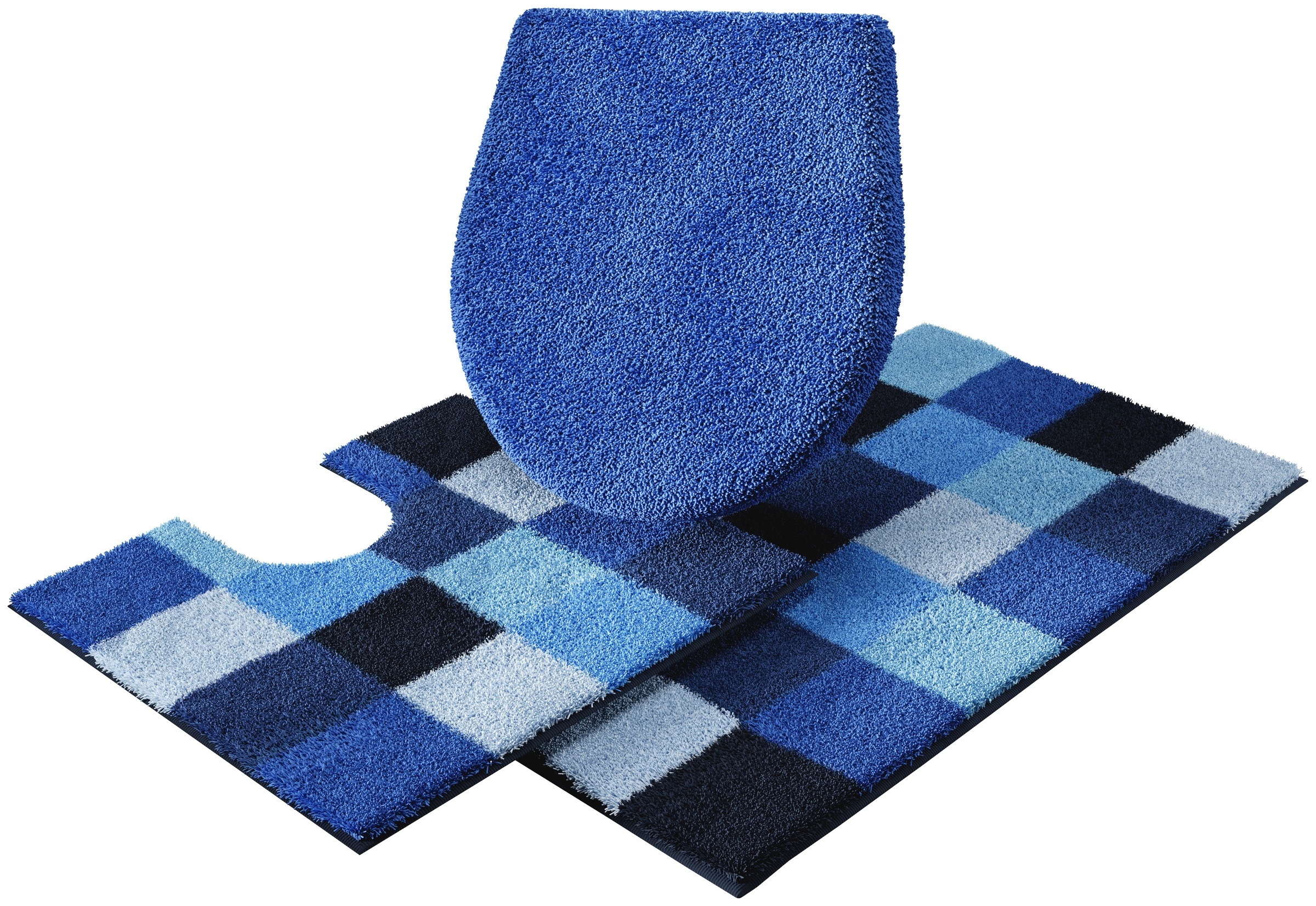 Grund Badematte "Mosaik, Badvorleger, Badezimmer Teppich, sehr weich" Höhe günstig online kaufen