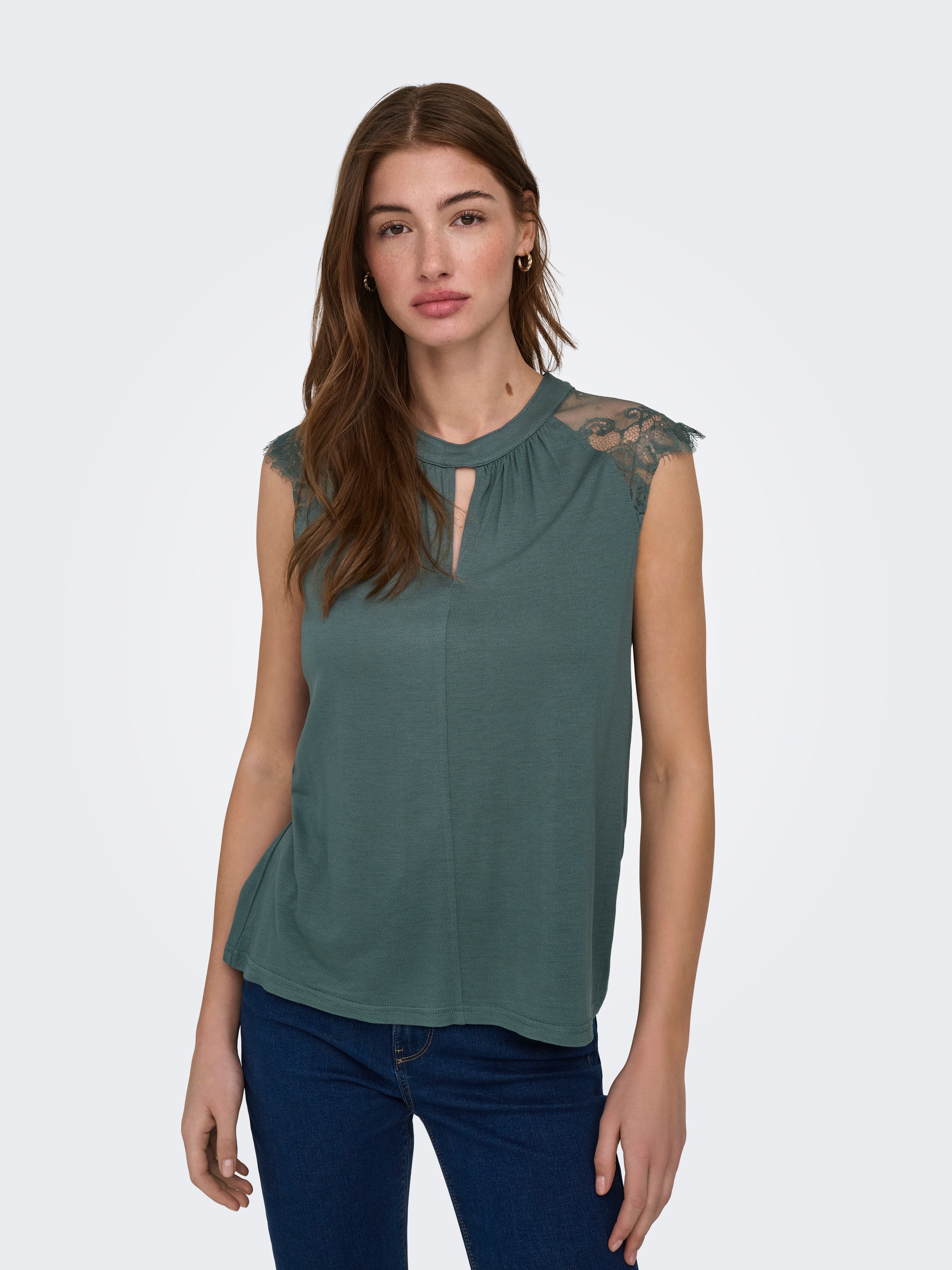 ONLY Kurzarmshirt "ONLNICOLA S/S TOP CS JRS" Viskose, regular fit, Rundhals günstig online kaufen