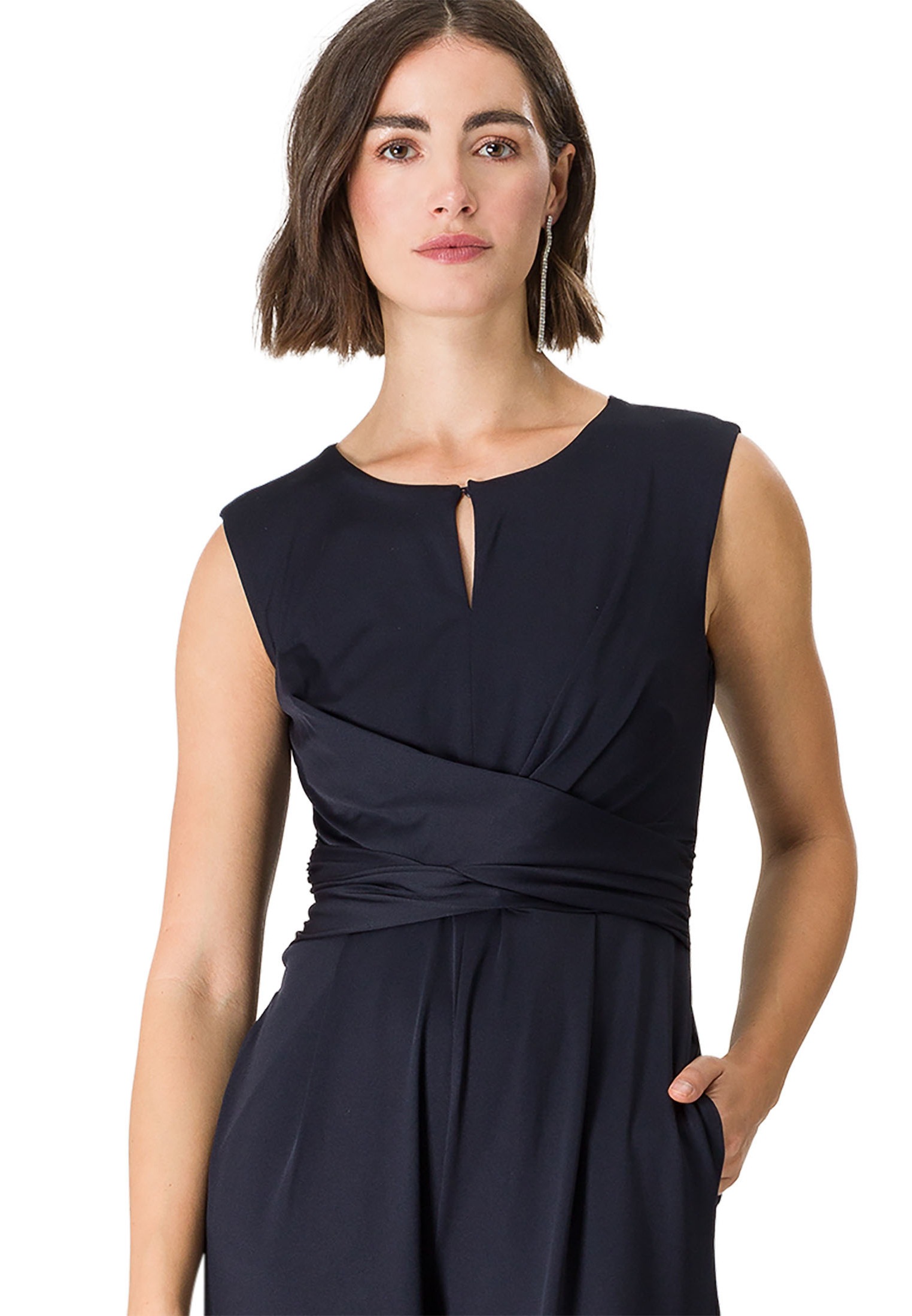 Zero Overall »zero Jumpsuit mit Raffung«, (1 tlg.), drapiert /gerafft