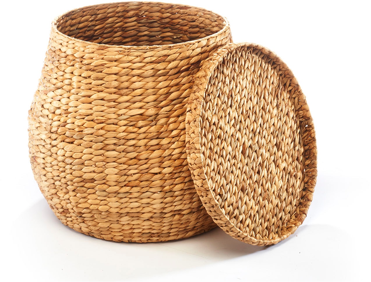 locker Wäschekorb »Wäschekorb aus Wasserhyazinthe groß«