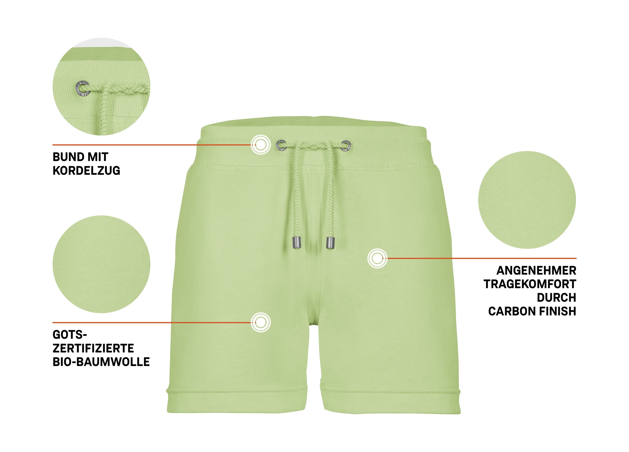 G.I.G.A. DX by killtec Shorts »GS 29 WMN SHRTS GOTS«  GOTS Bio-Baumwolle, Carbon-Finish, elastischer Bund, Kordelzug