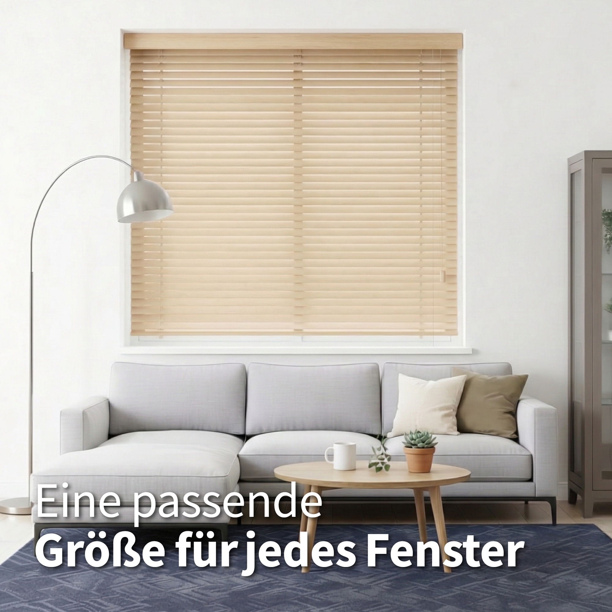 my home Jalousie Alexia mit Bohren freihngend aus Bambus mit 50mm  Lamellen, Bedienung durch Schnurzug | BAUR