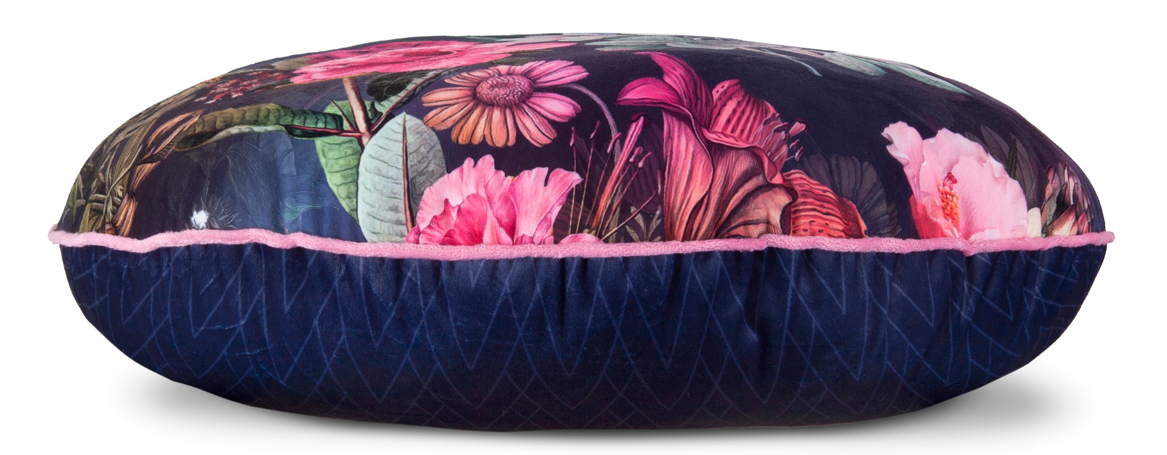 Descanso Dekokissen »Simone«, Mit Füllung, 1 Stück, Biese, 30x60, Wendeoptik, Weich, Blumen Bordeaux