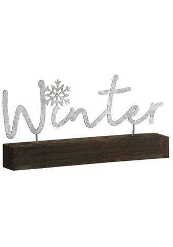 Dekoobjekt »Schriftzug Winter«, aus Holz und Metall, Länge ca. 29 cm kaufen
